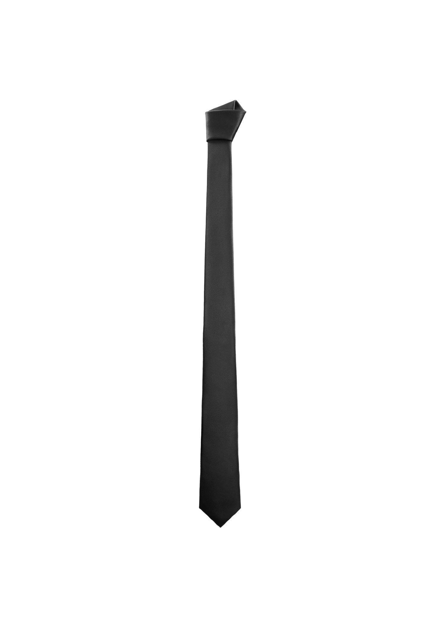 Black Plain Tie, , large image number 1