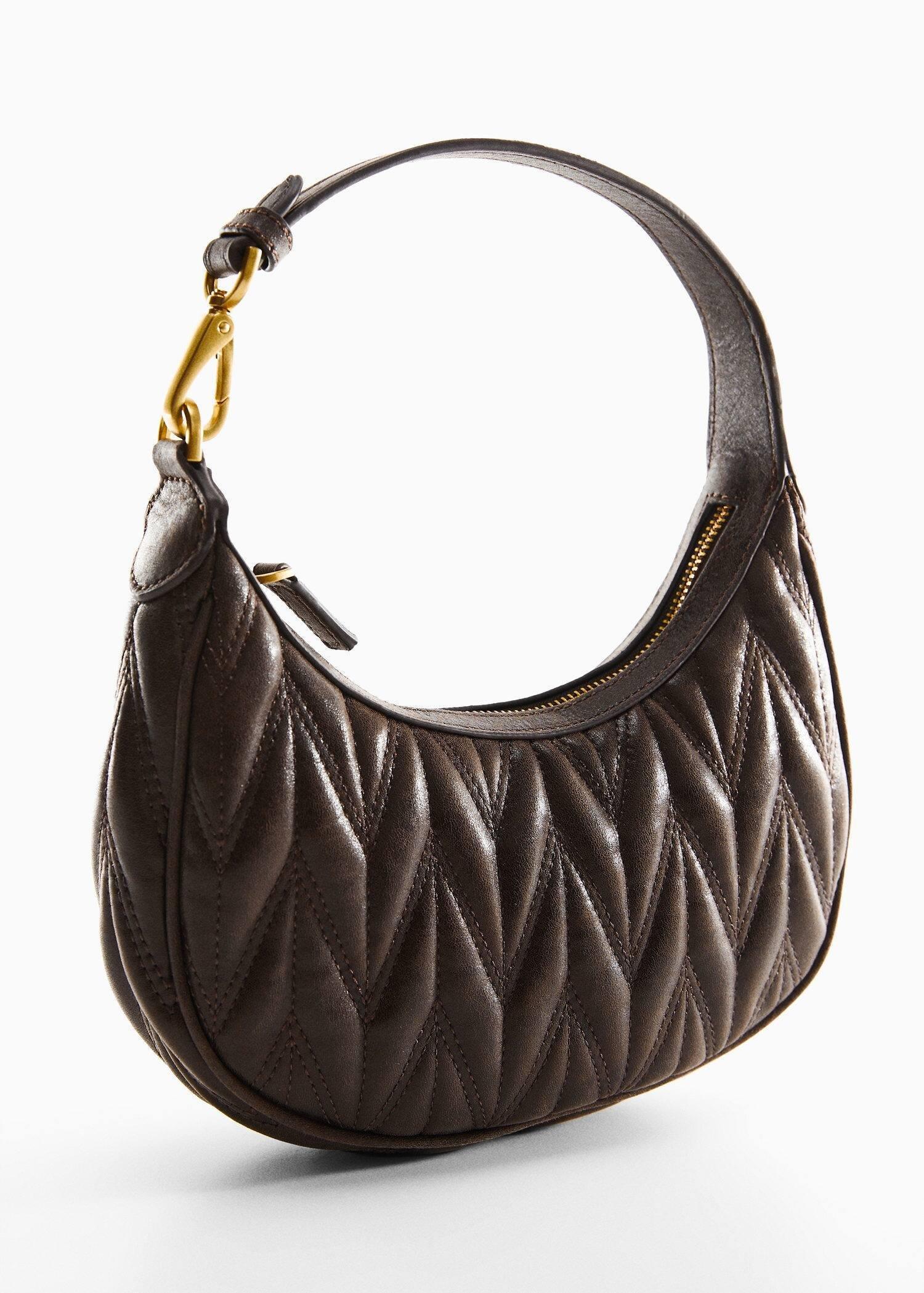 brown Quilted shoulder bag, , large image number 2