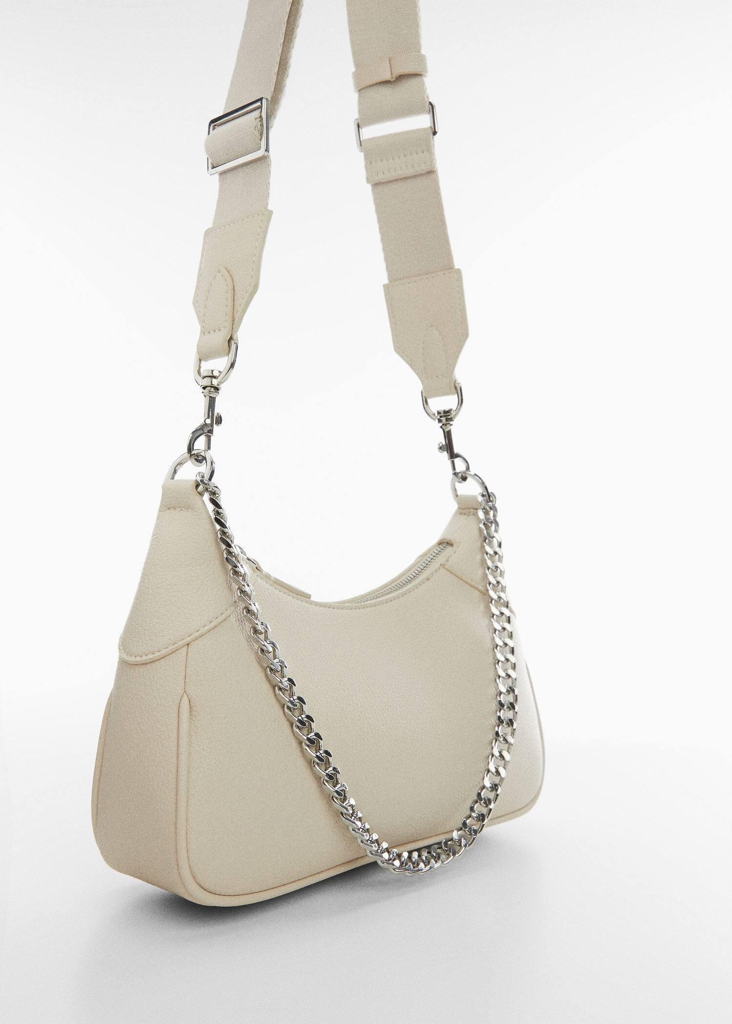 White crossbody purse discount with chain strap