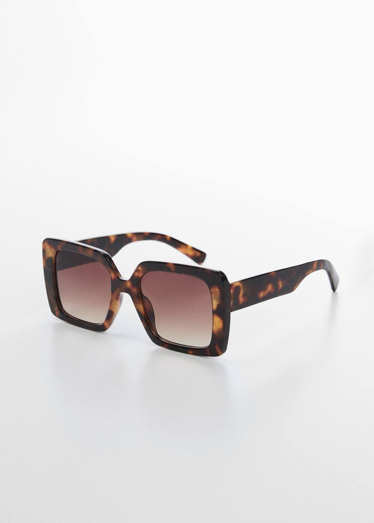 Brown Tortoiseshell Square Sunglasses, , large image number 0