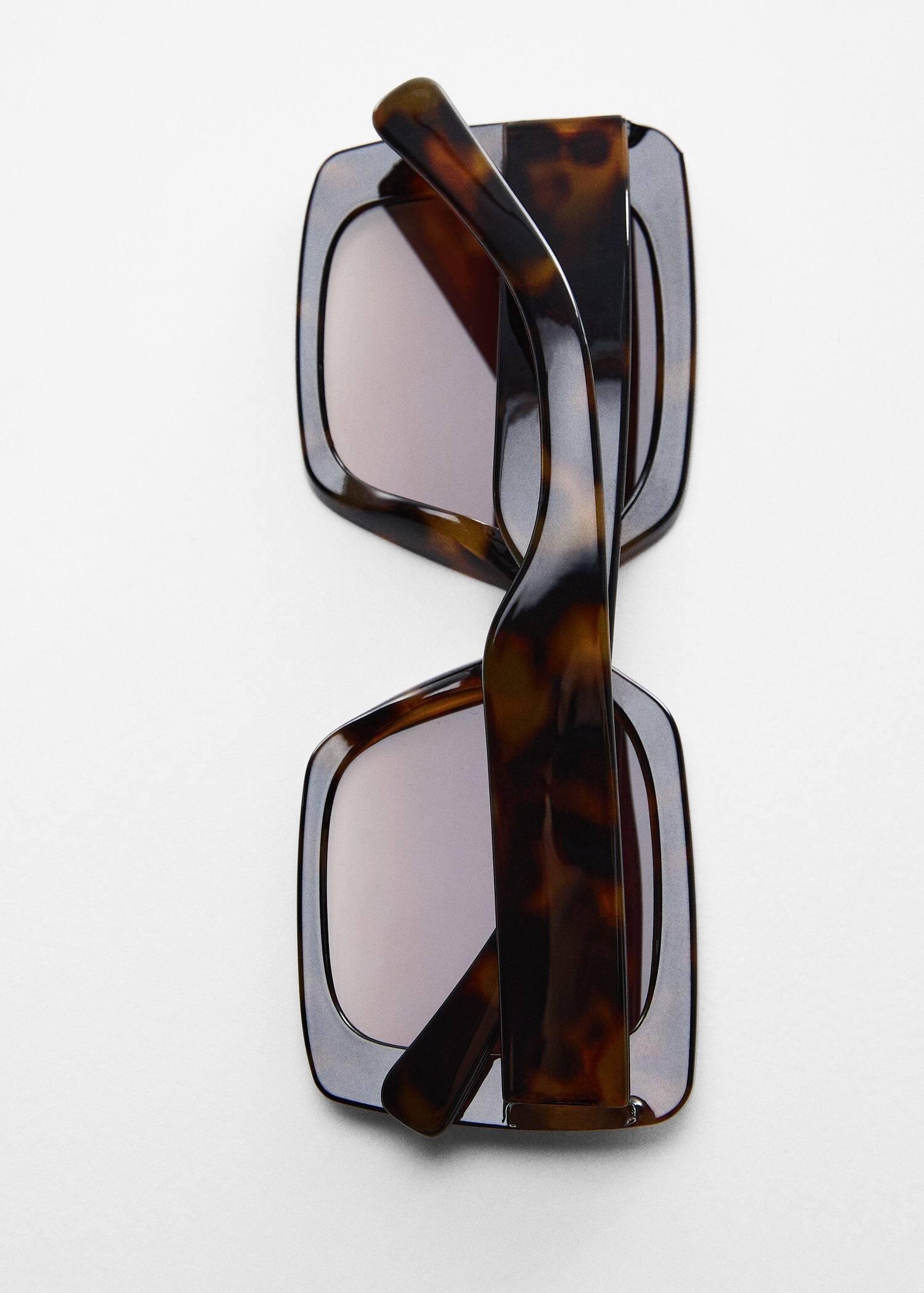 Brown Tortoiseshell Square Sunglasses, , large image number 2