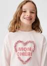 Mango - Pink Printed Long-Sleeve T-Shirt, Kids Girls