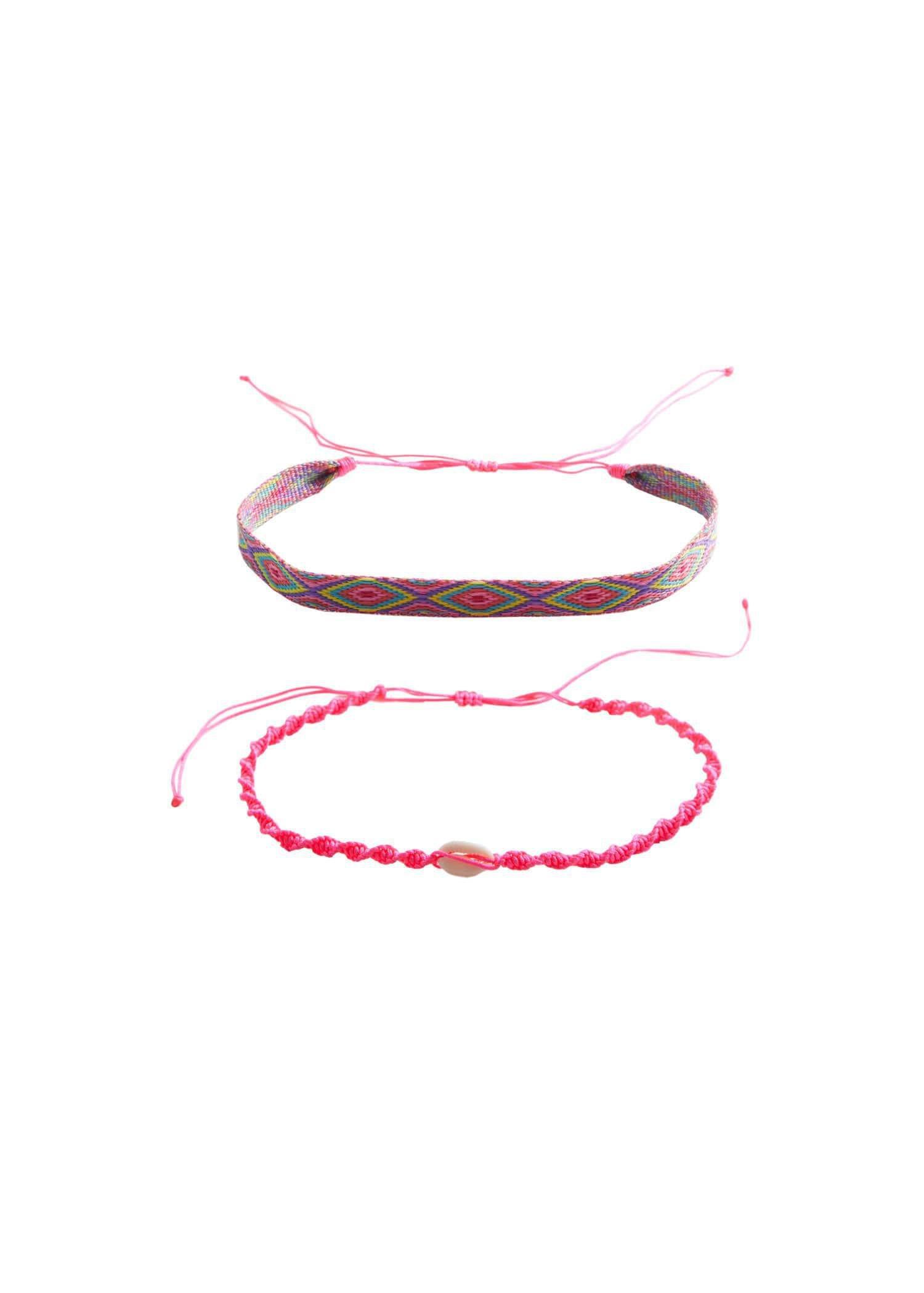 Pink Combined Necklace - Set Of 2, Kids Girls, , large image number 1