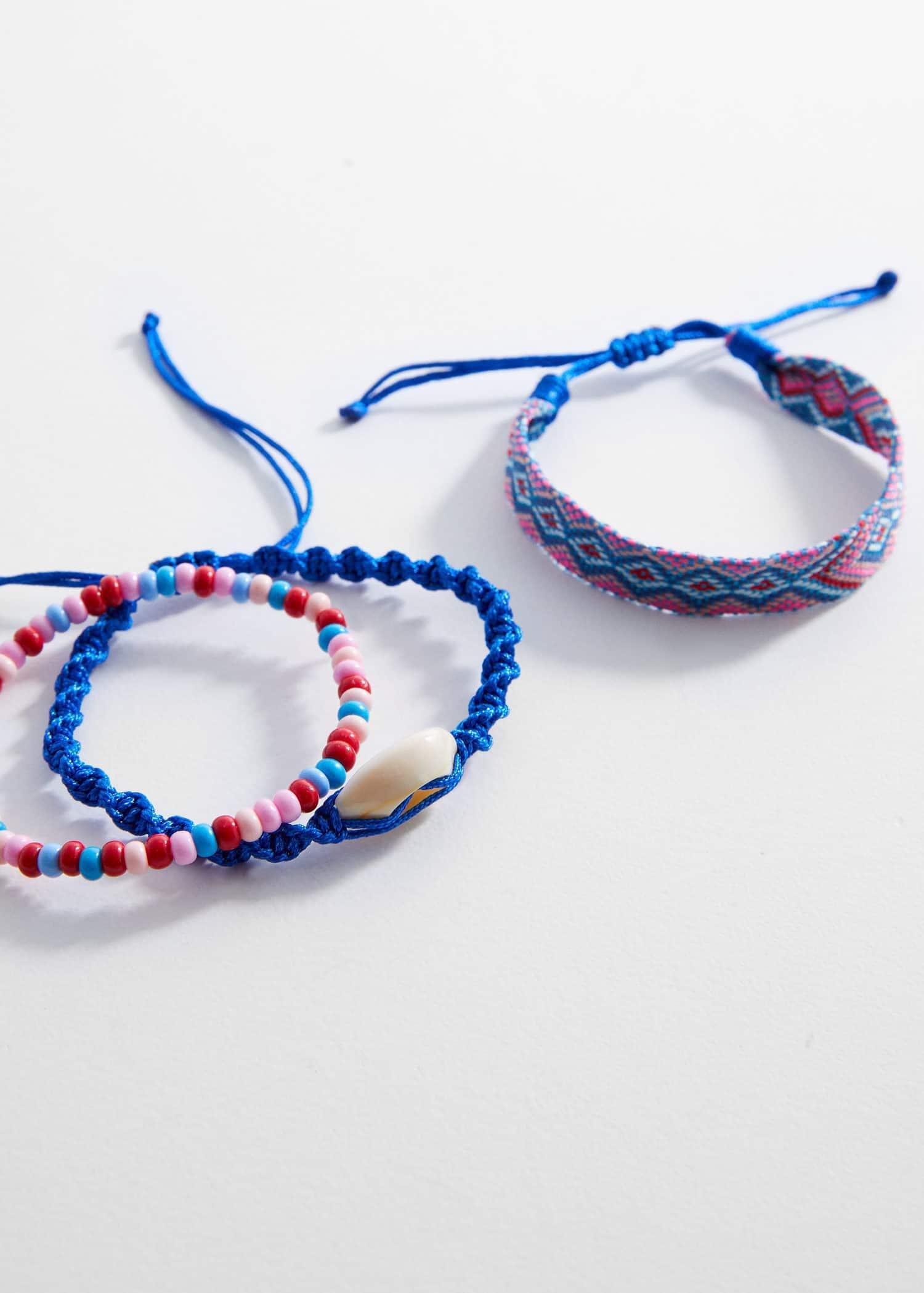Blue Bracelets - Set Of 3, Kids Girls, , large image number 1