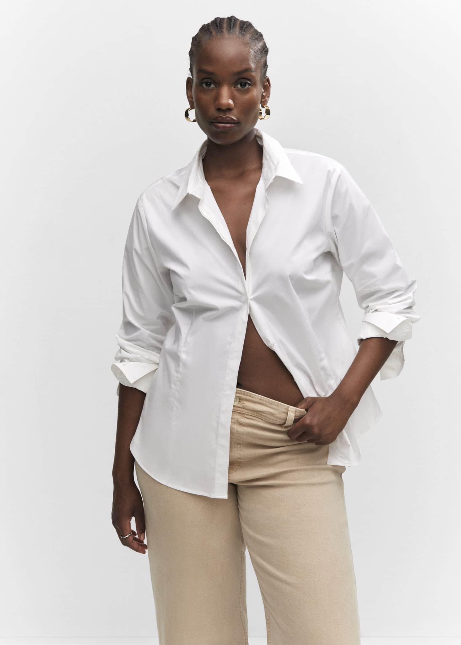 Beige Jeans Culotte High Waist, , large image number 5