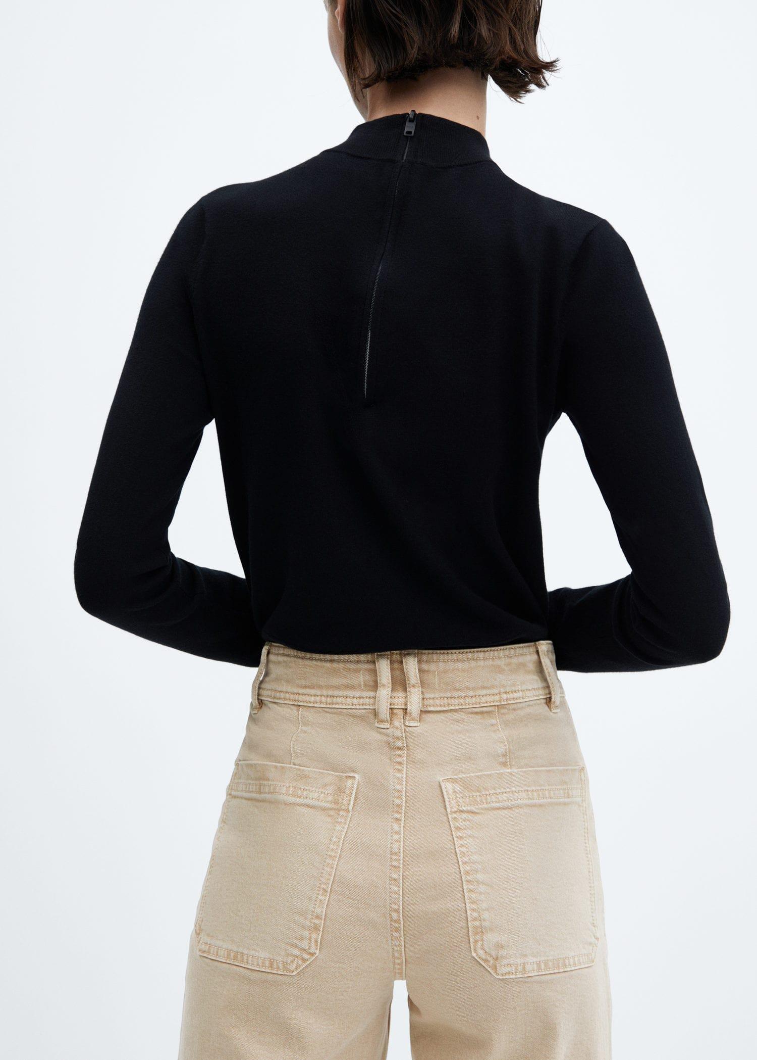 Beige Jeans Culotte High Waist, , large image number 7