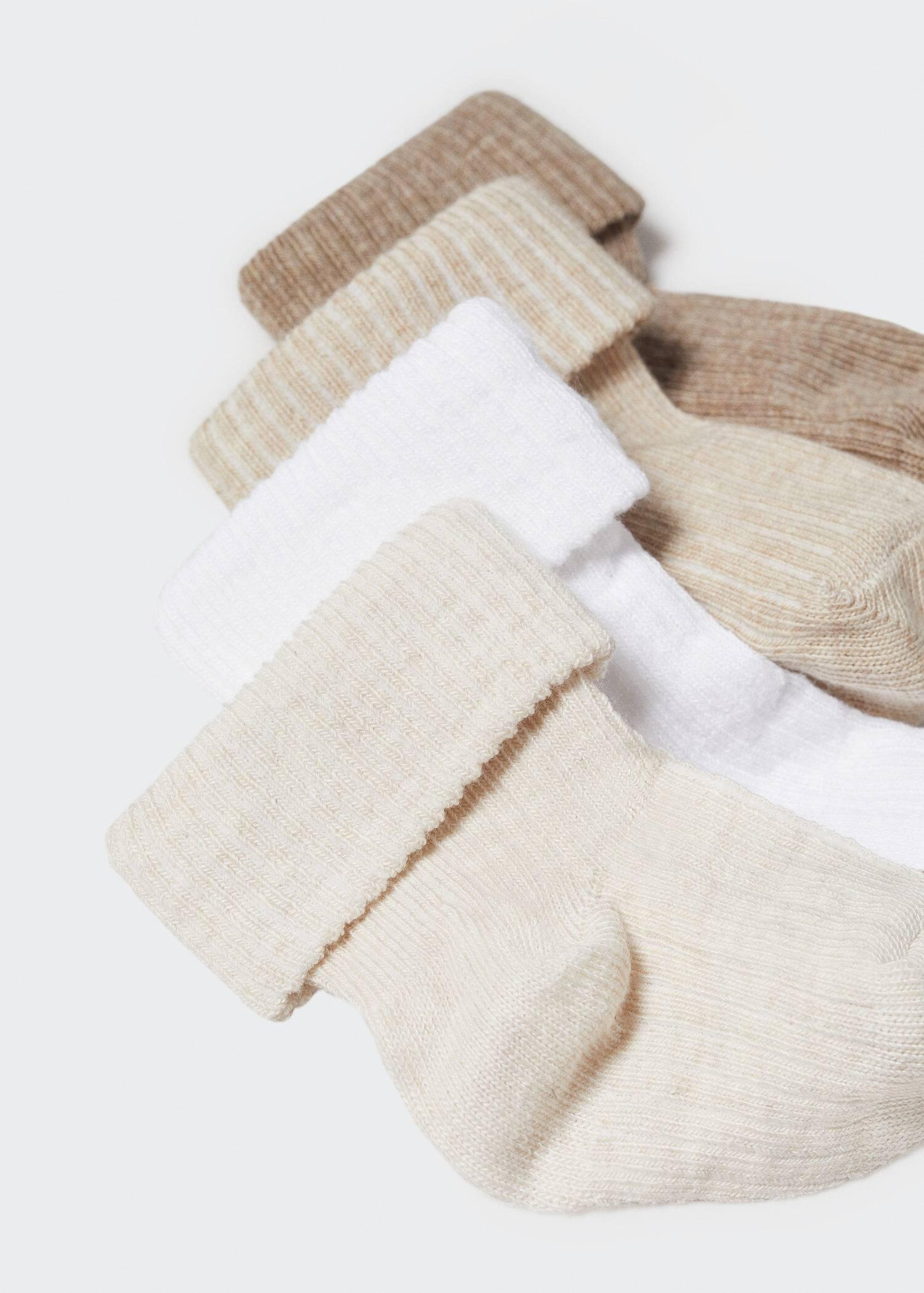 Multicolour Ribbed Socks - Set Of 4, Unisex Kids, , large image number 1