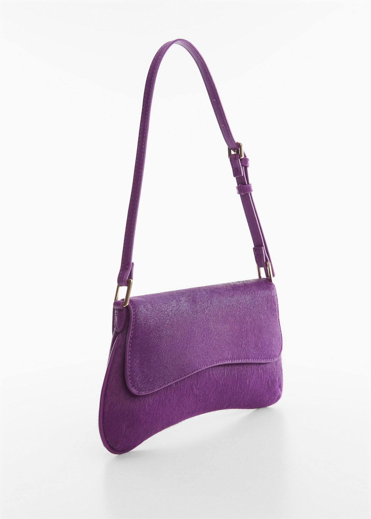 Purple Flap Leather Bag, , large image number 0