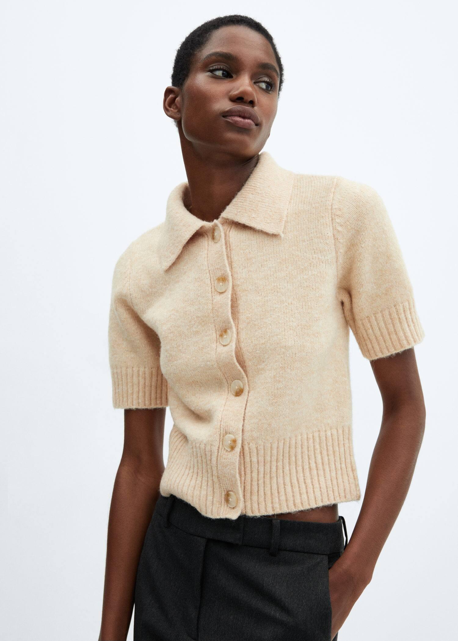 Grey Cropped Flared Trousers, , large image number 1