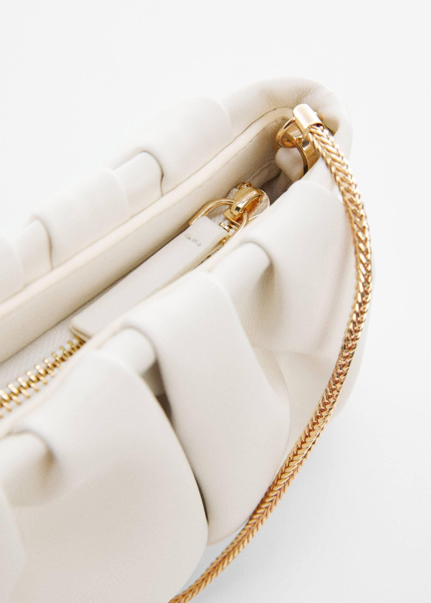 White Quilted Chain Bag, , large image number 3
