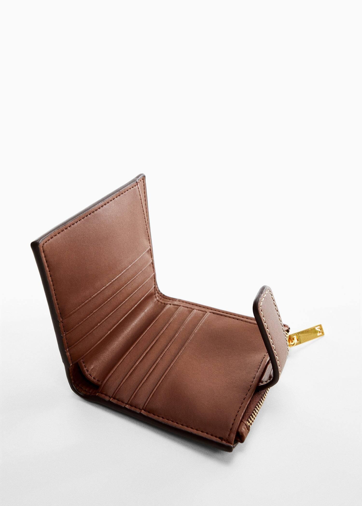 Brown Printed Wallet, , large image number 0