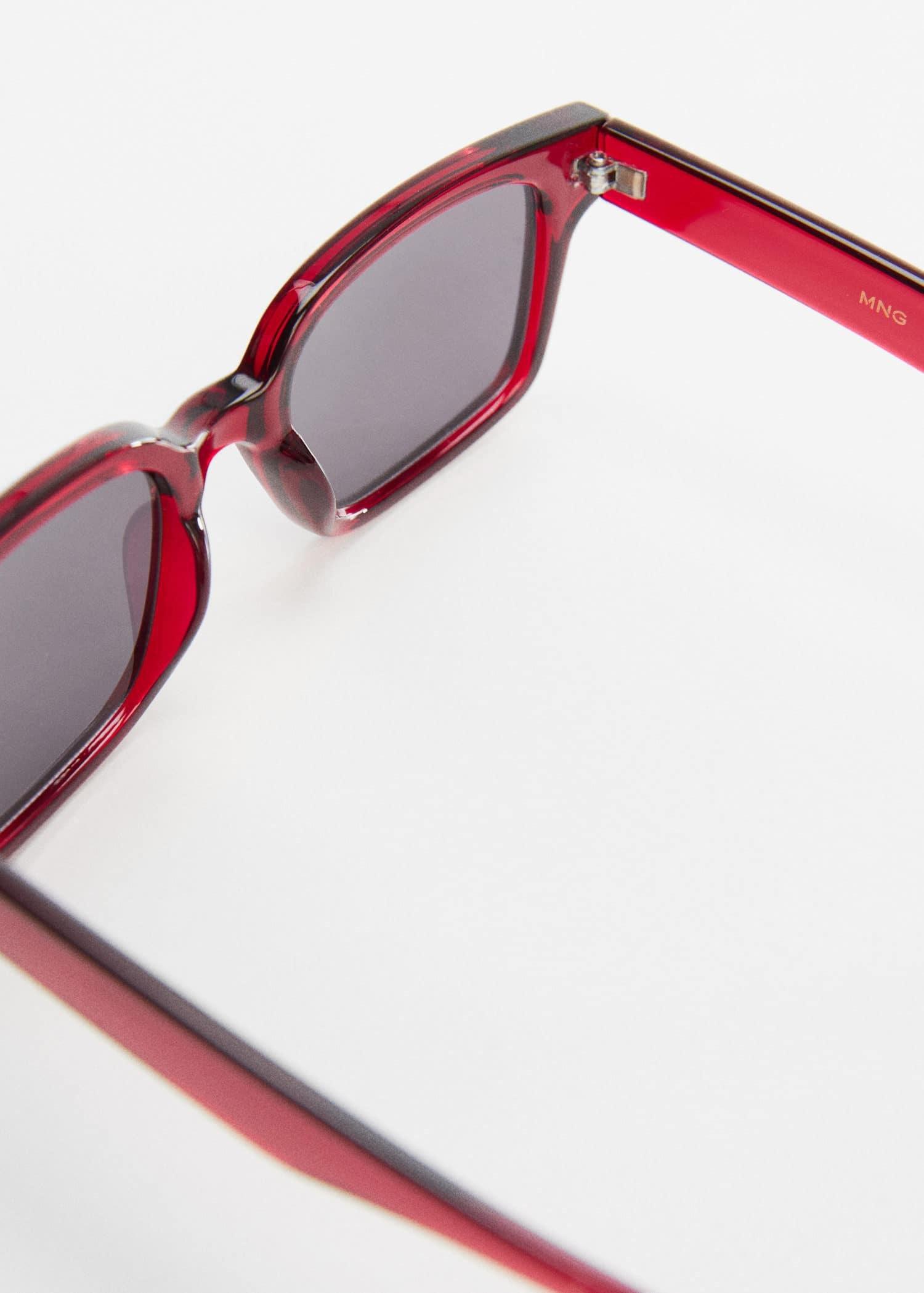 Red Squared Frame Sunglasses, , large image number 1
