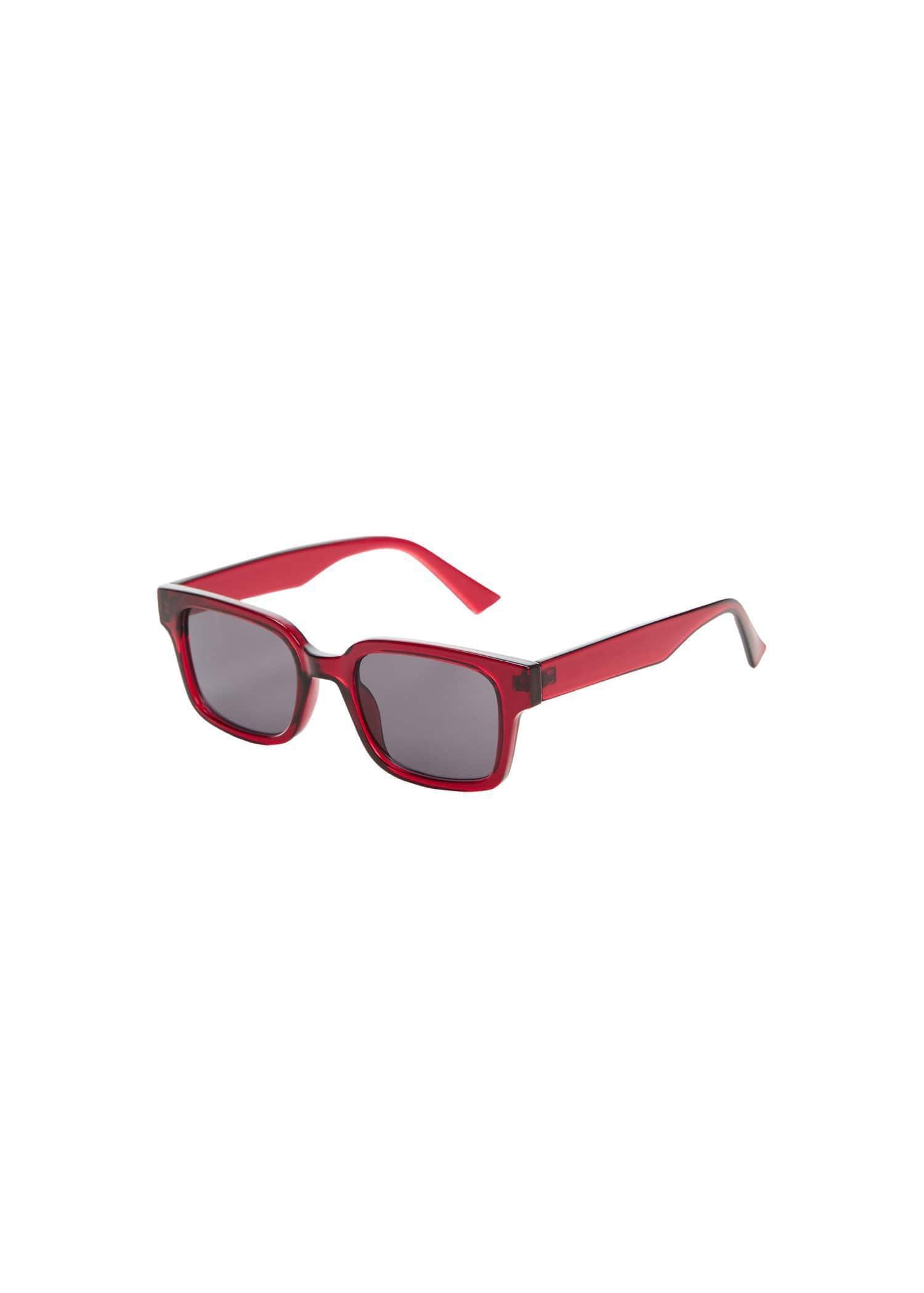 Red Squared Frame Sunglasses, , large image number 3