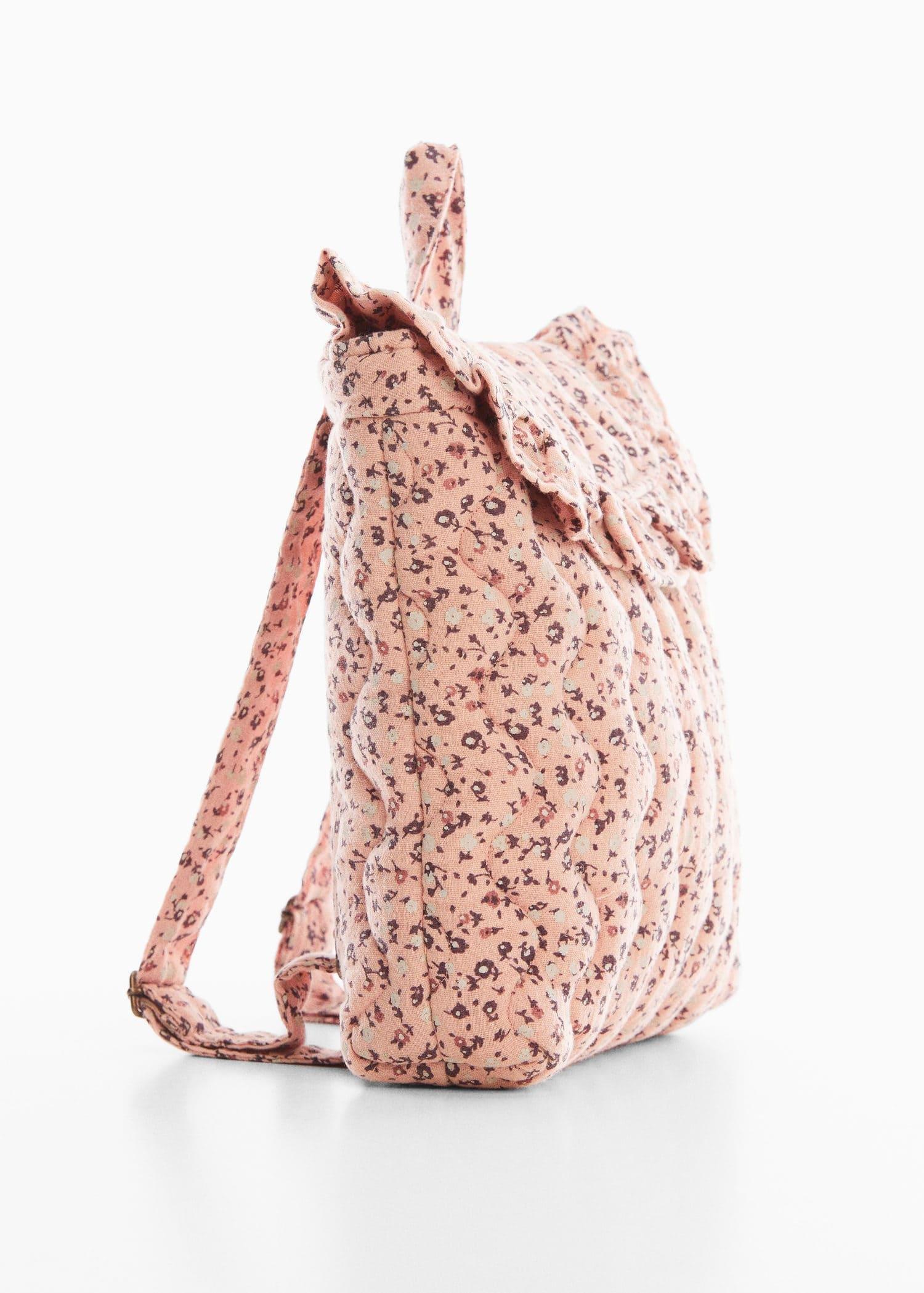 Pink Printed Backpack, Kids Girls, , large image number 0