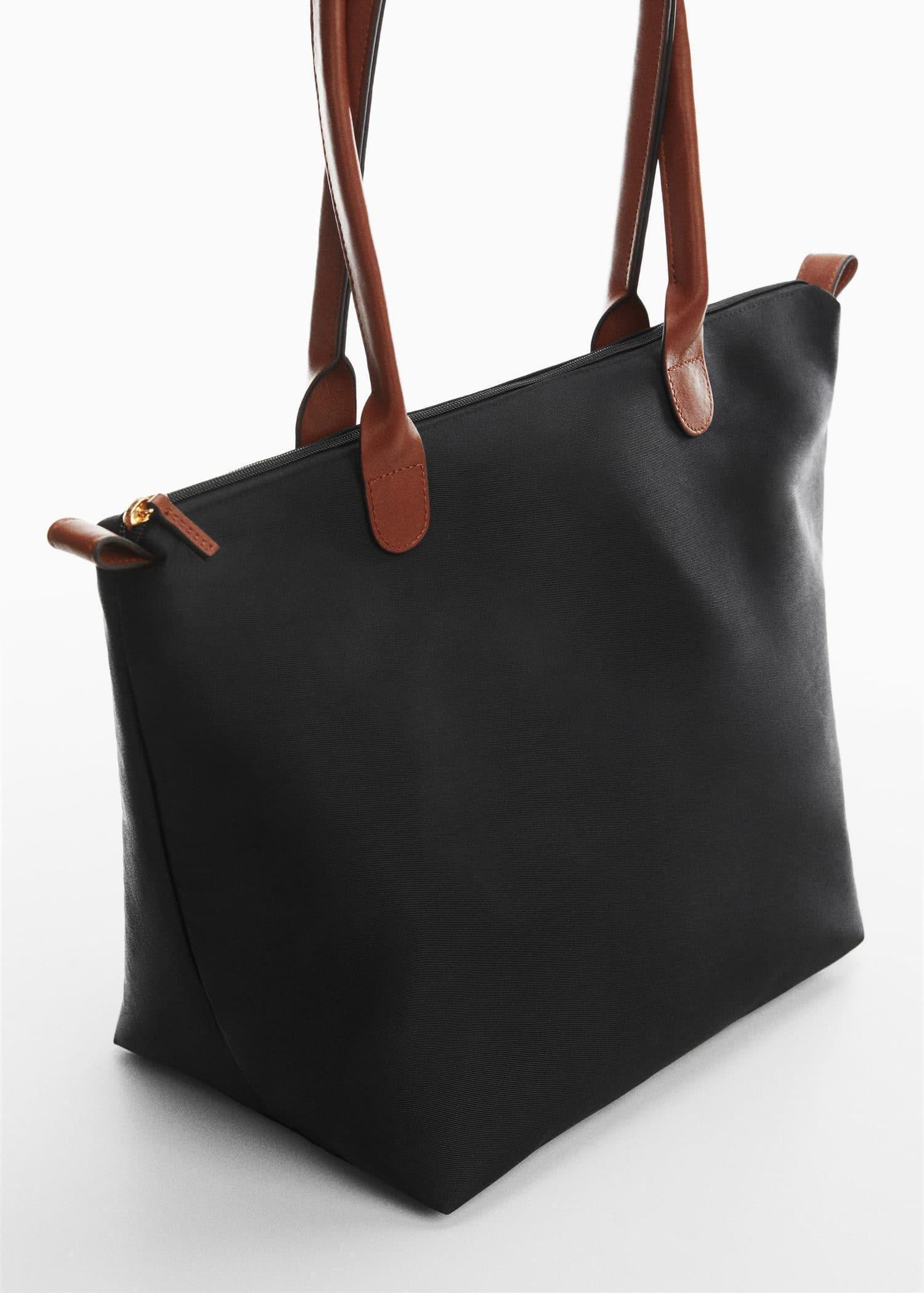 Black Shopper Bag, Kids Girls, , large image number 0