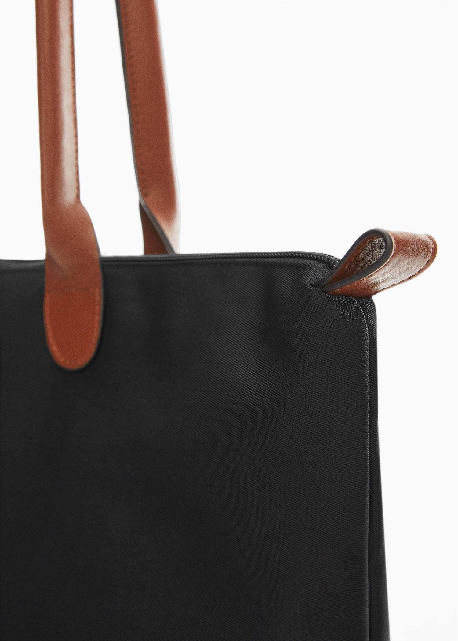 Black Shopper Bag, Kids Girls, , large image number 1