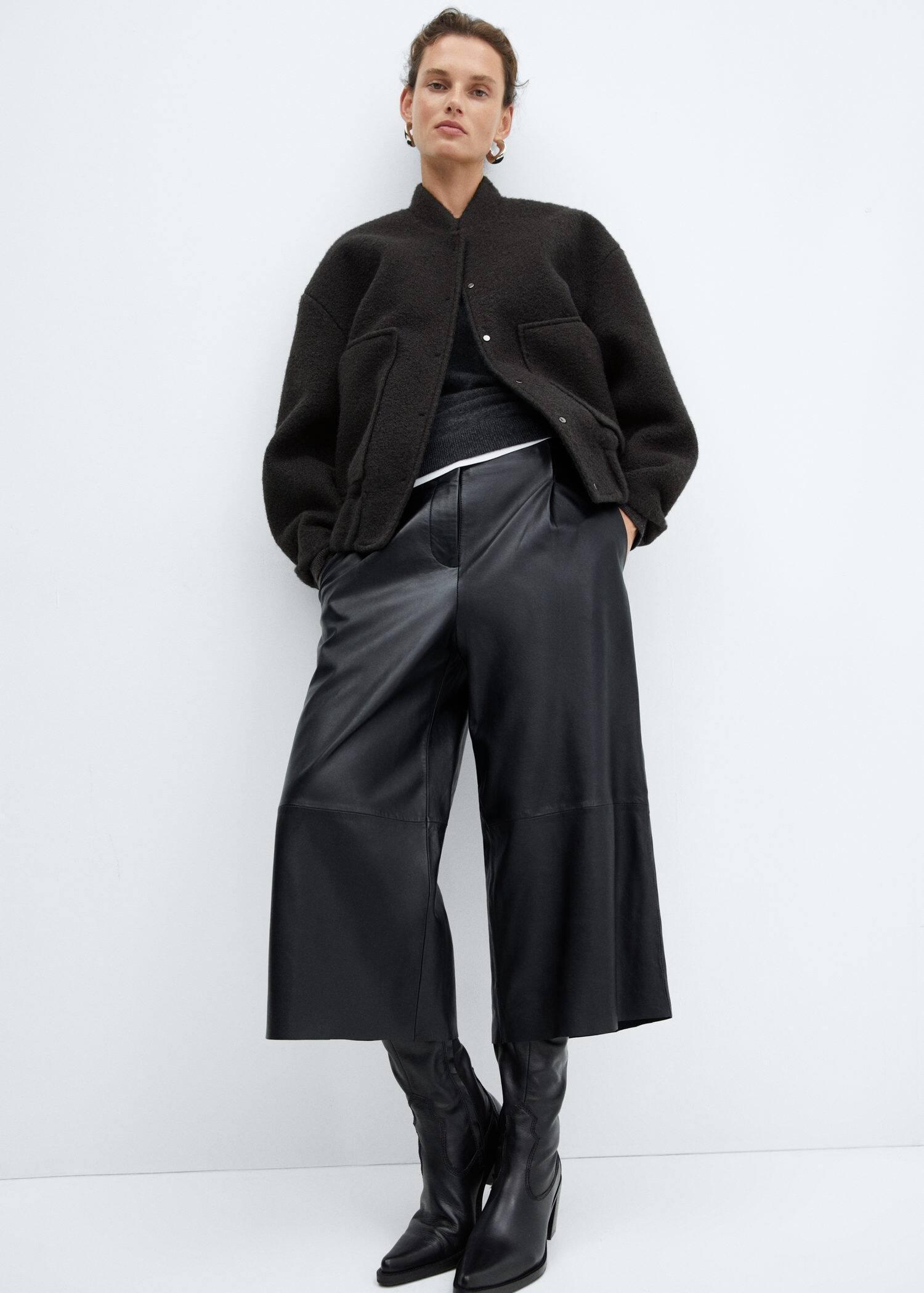 Grey Oversized Bomber Jacket, , large image number 6