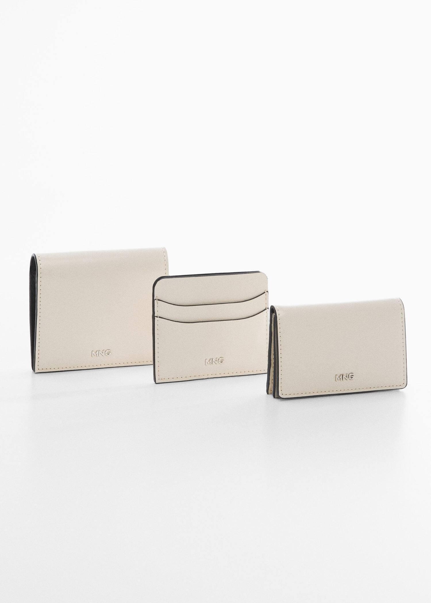 White Logo Embossed Wallet, , large image number 1