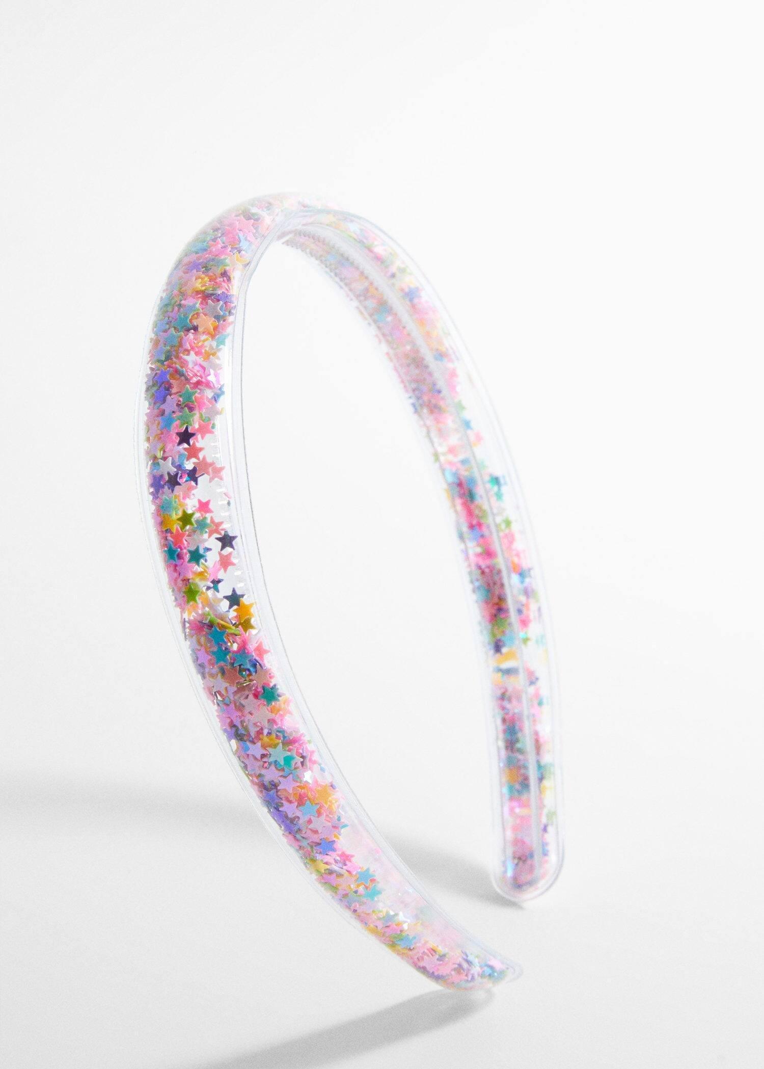 Pink Transparent Star Headband, Kids Girls, , large image number 0