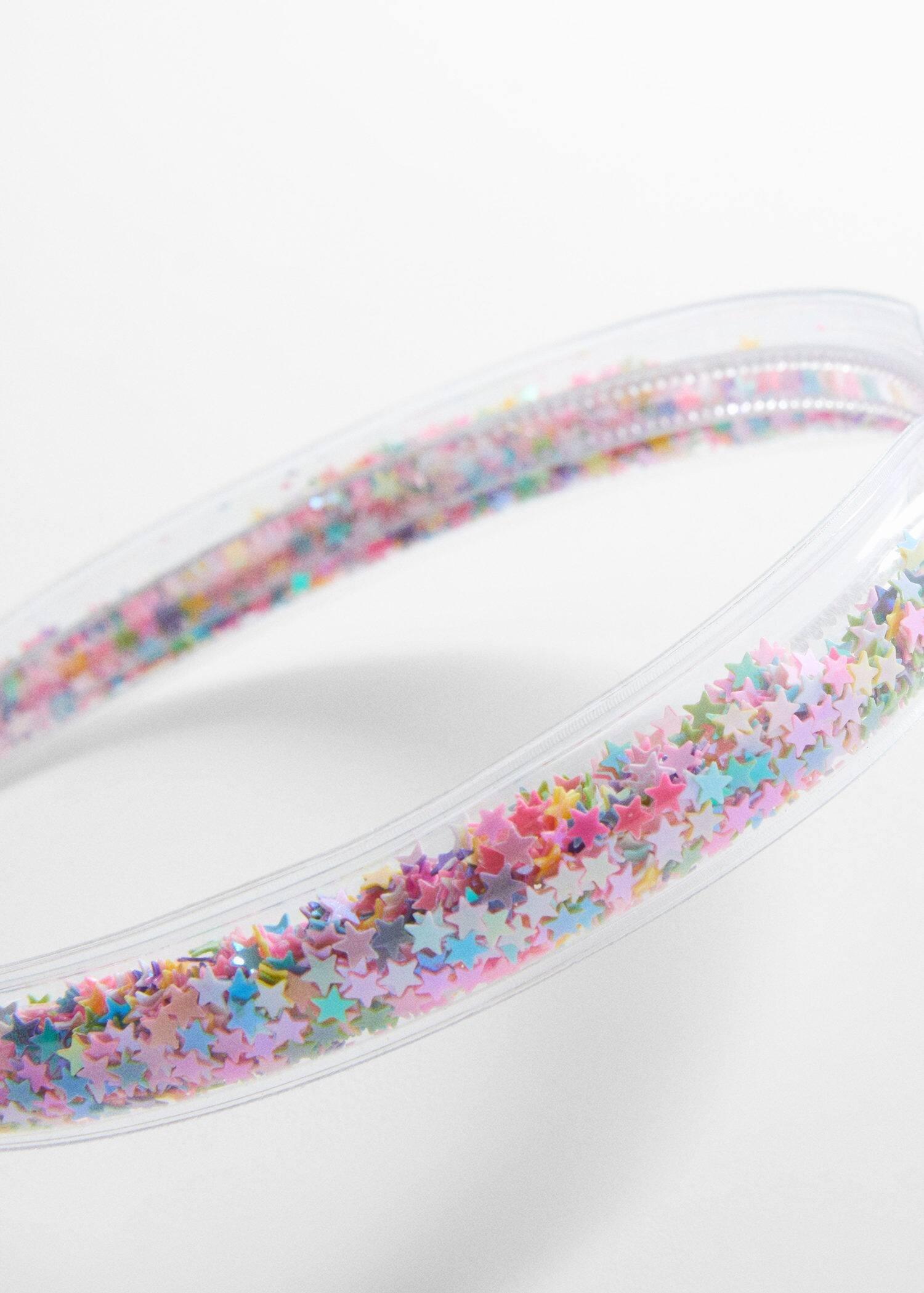 Pink Transparent Star Headband, Kids Girls, , large image number 1