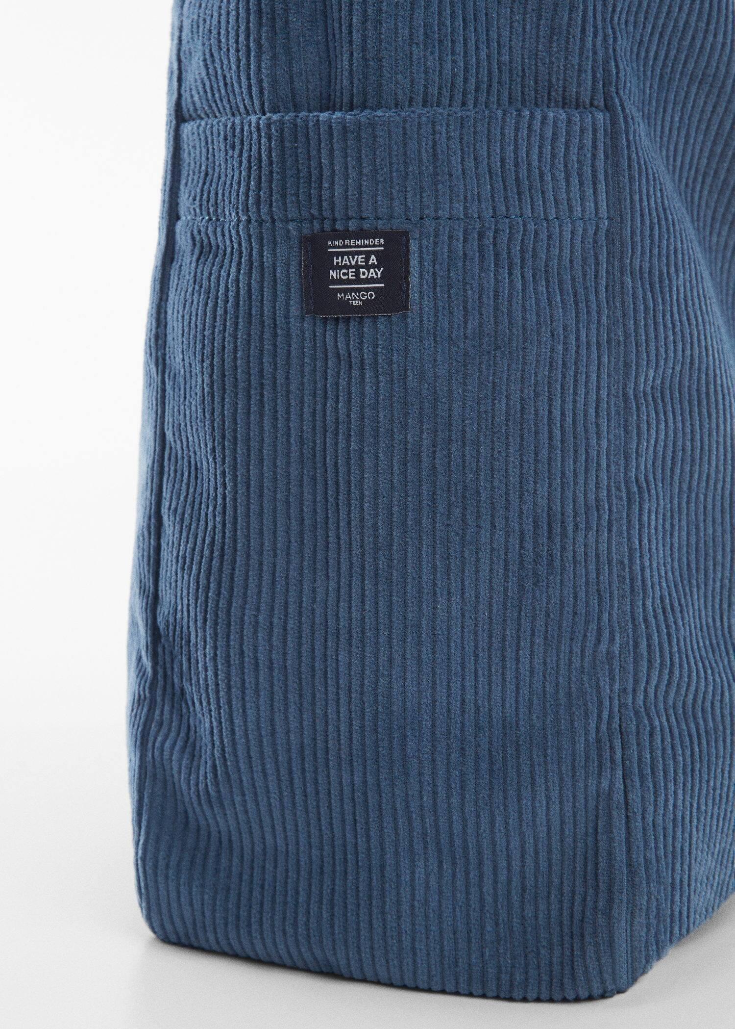 Blue Corduroy Bag, Kids Girls, , large image number 1