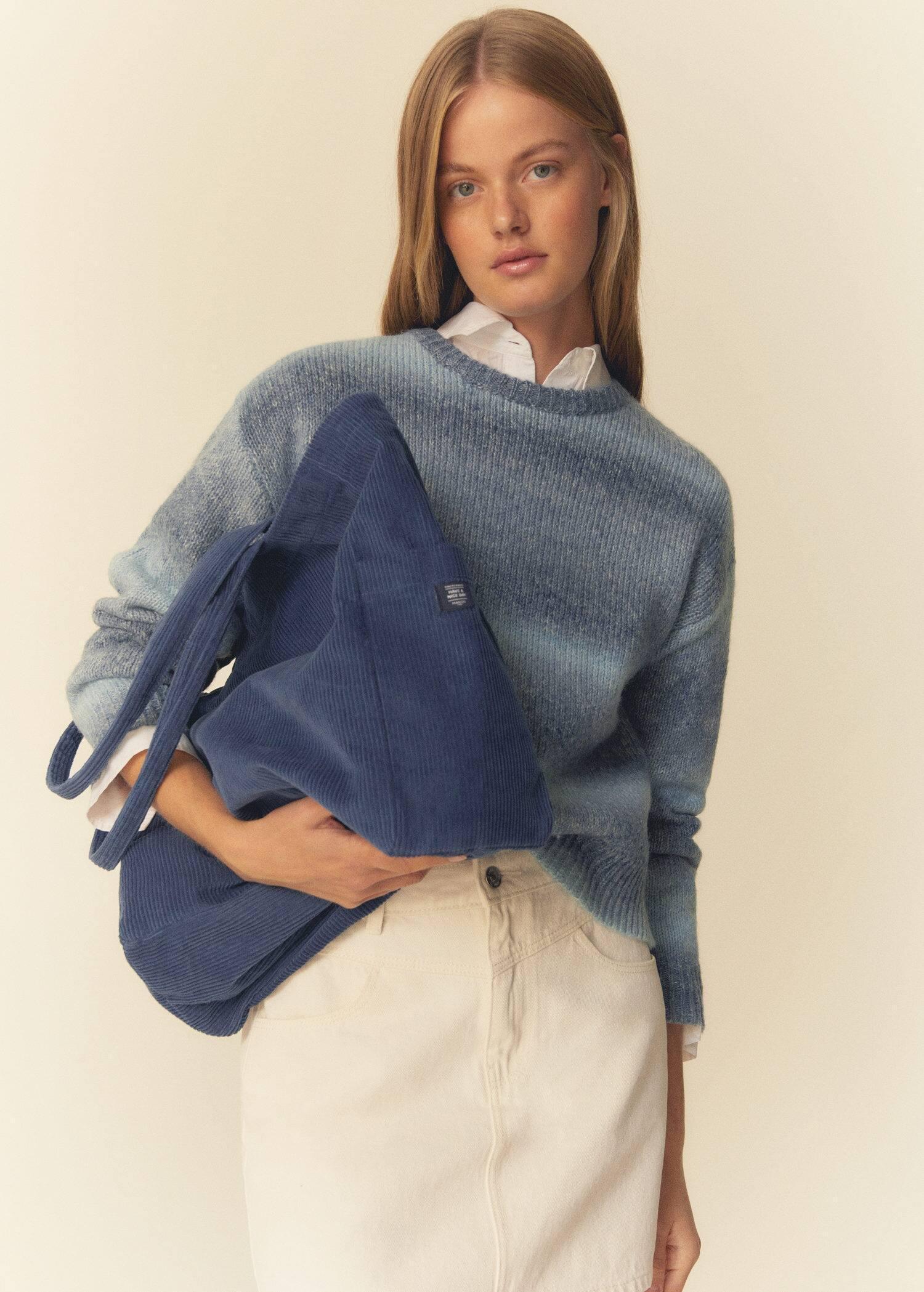 Blue Corduroy Bag, Kids Girls, , large image number 4