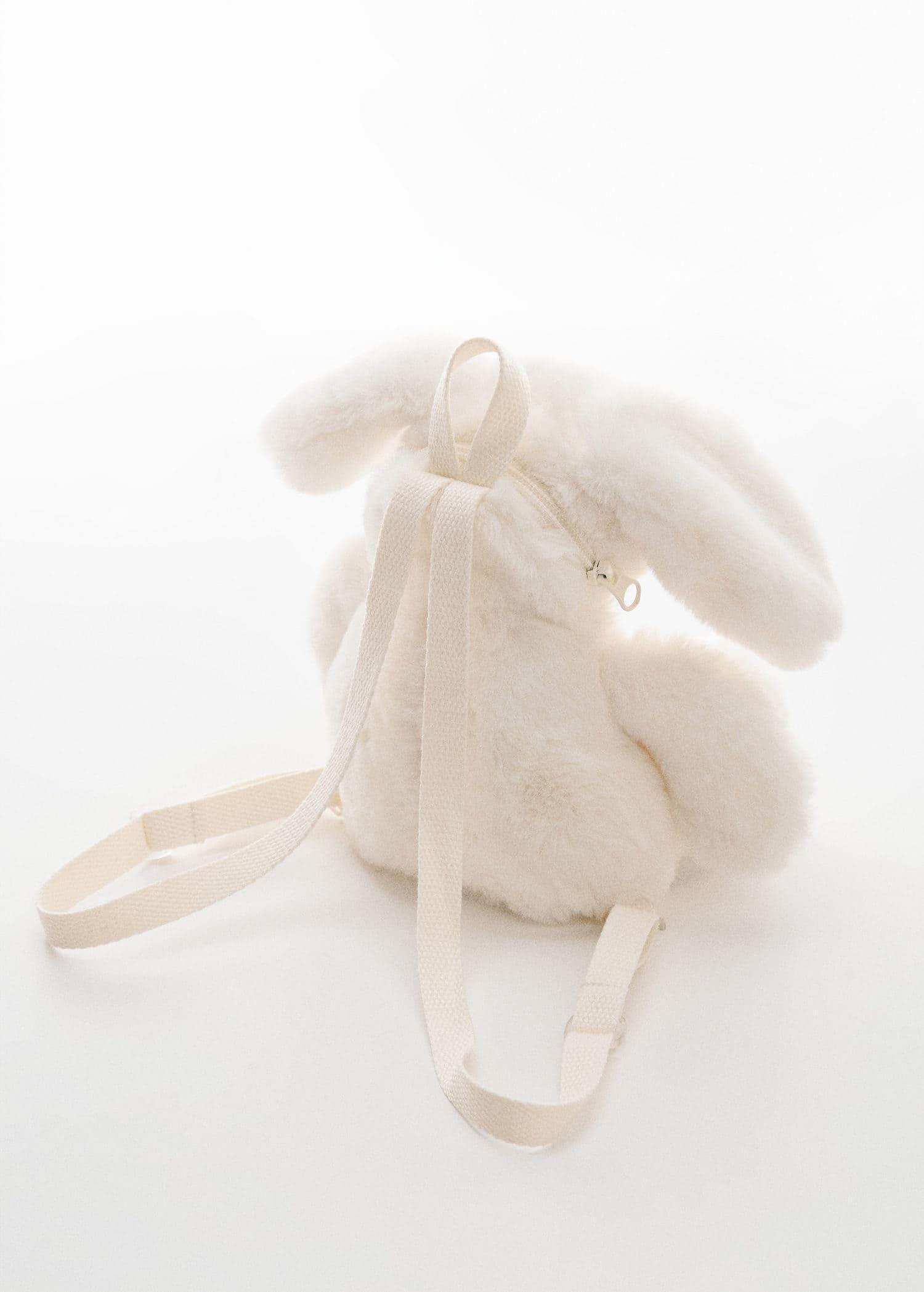 Beige Bunny Backpack, Kids Girls, , large image number 2