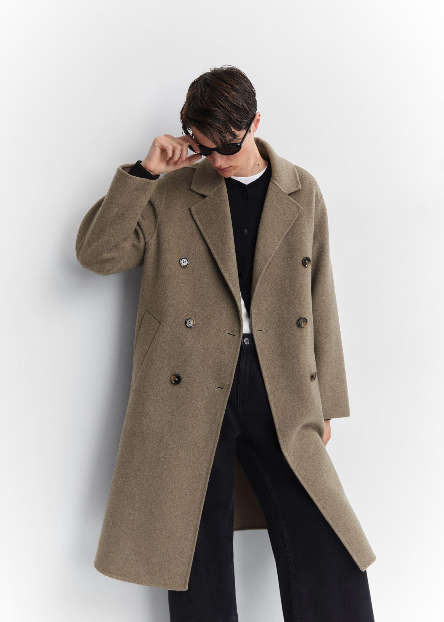 Handmade oversized wool coat