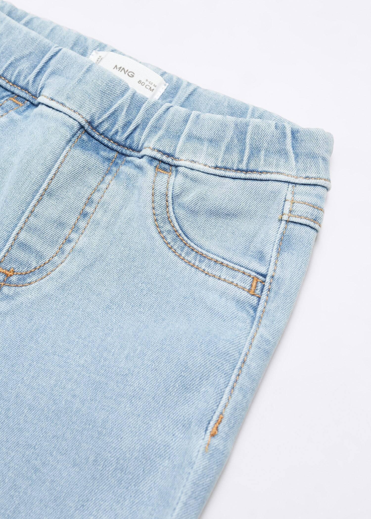 Blue Cotton Skinny Jeans, Baby Girls, , large image number 4