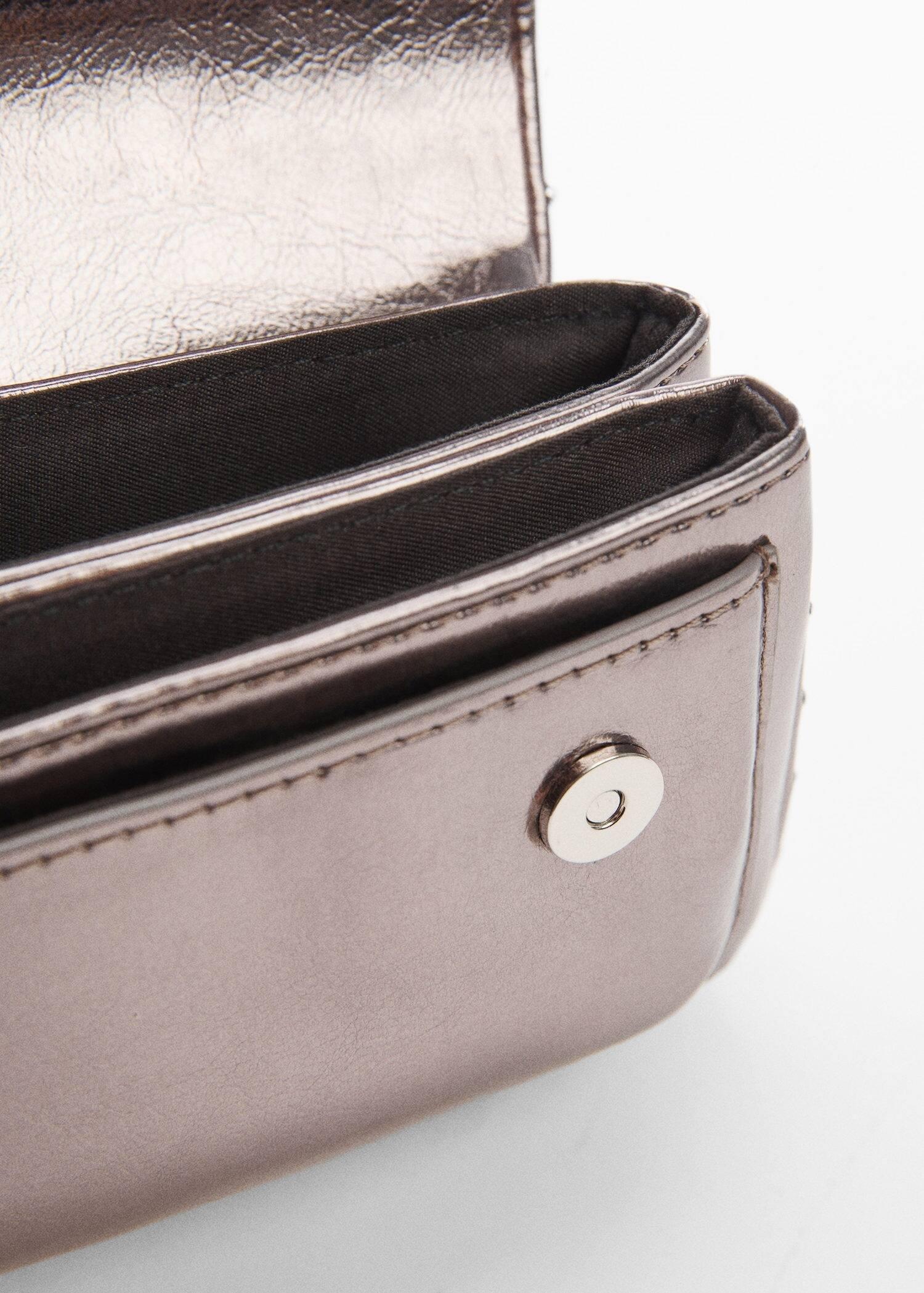 Silver Flap Chain Bag, Kids Girls, , large image number 1