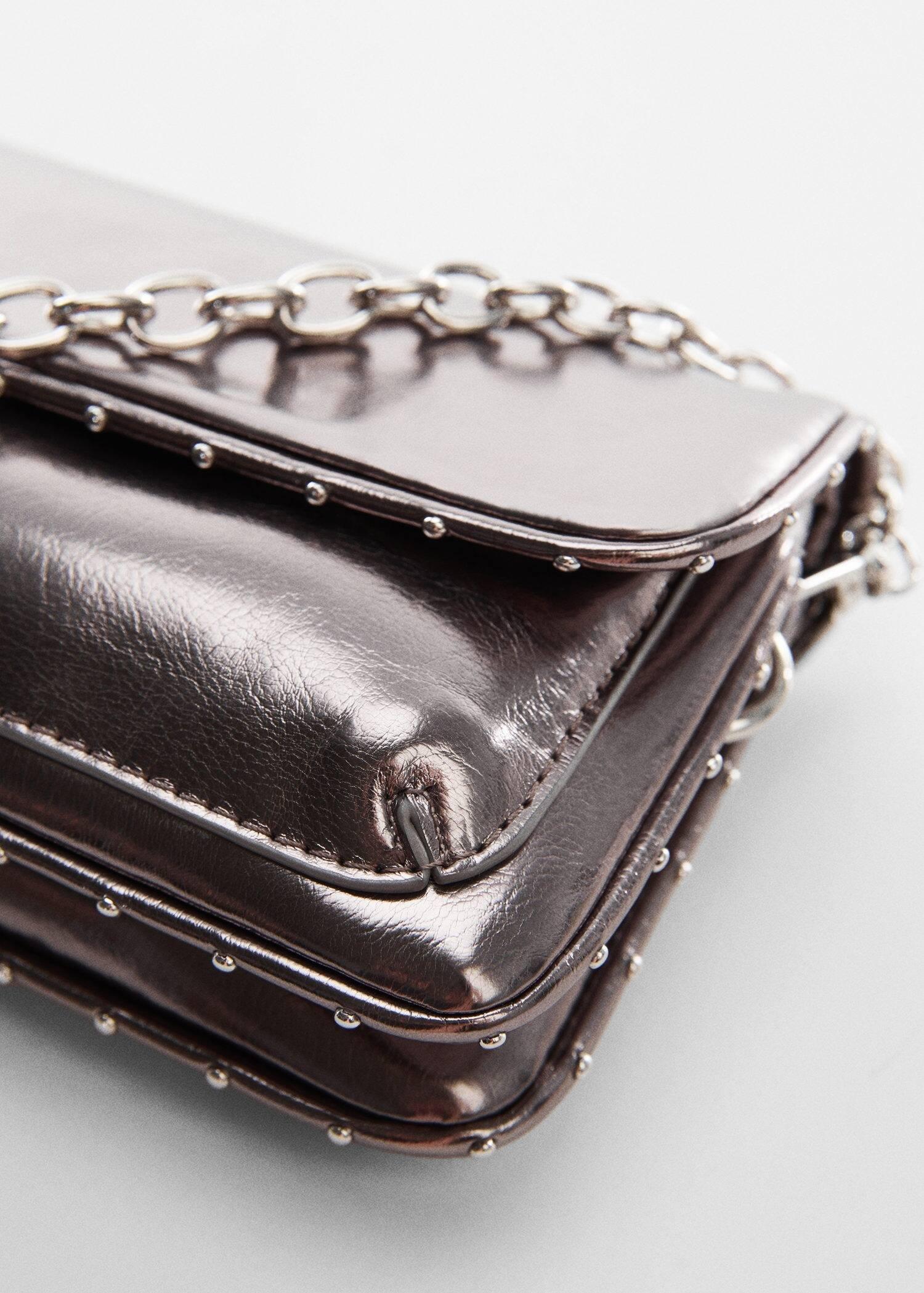 Silver Flap Chain Bag, Kids Girls, , large image number 2