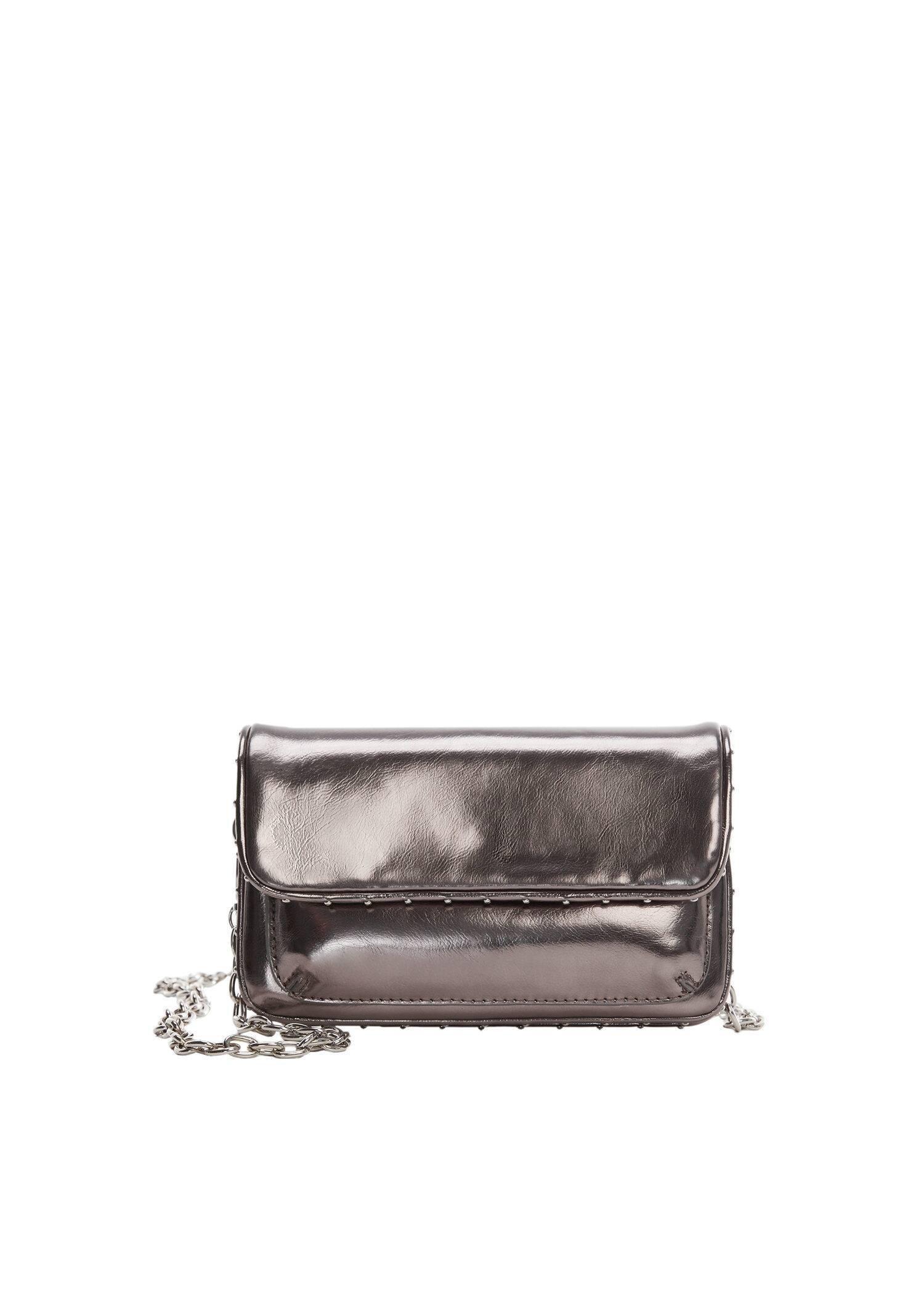 Silver Flap Chain Bag, Kids Girls, , large image number 3