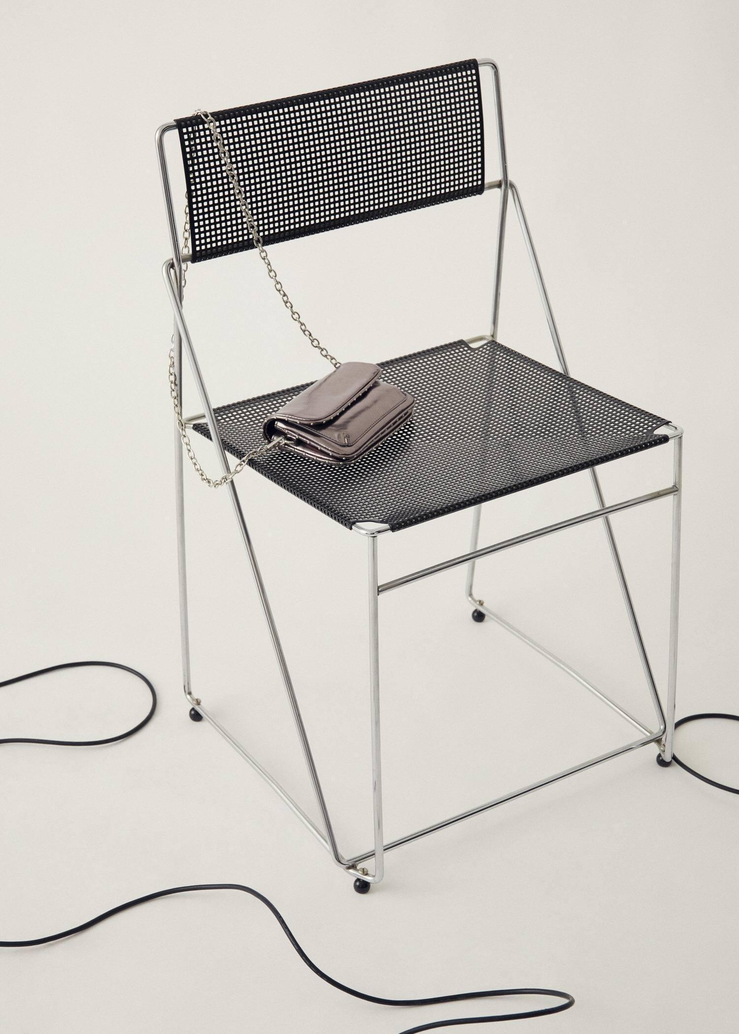 Silver Flap Chain Bag, Kids Girls, , large image number 4