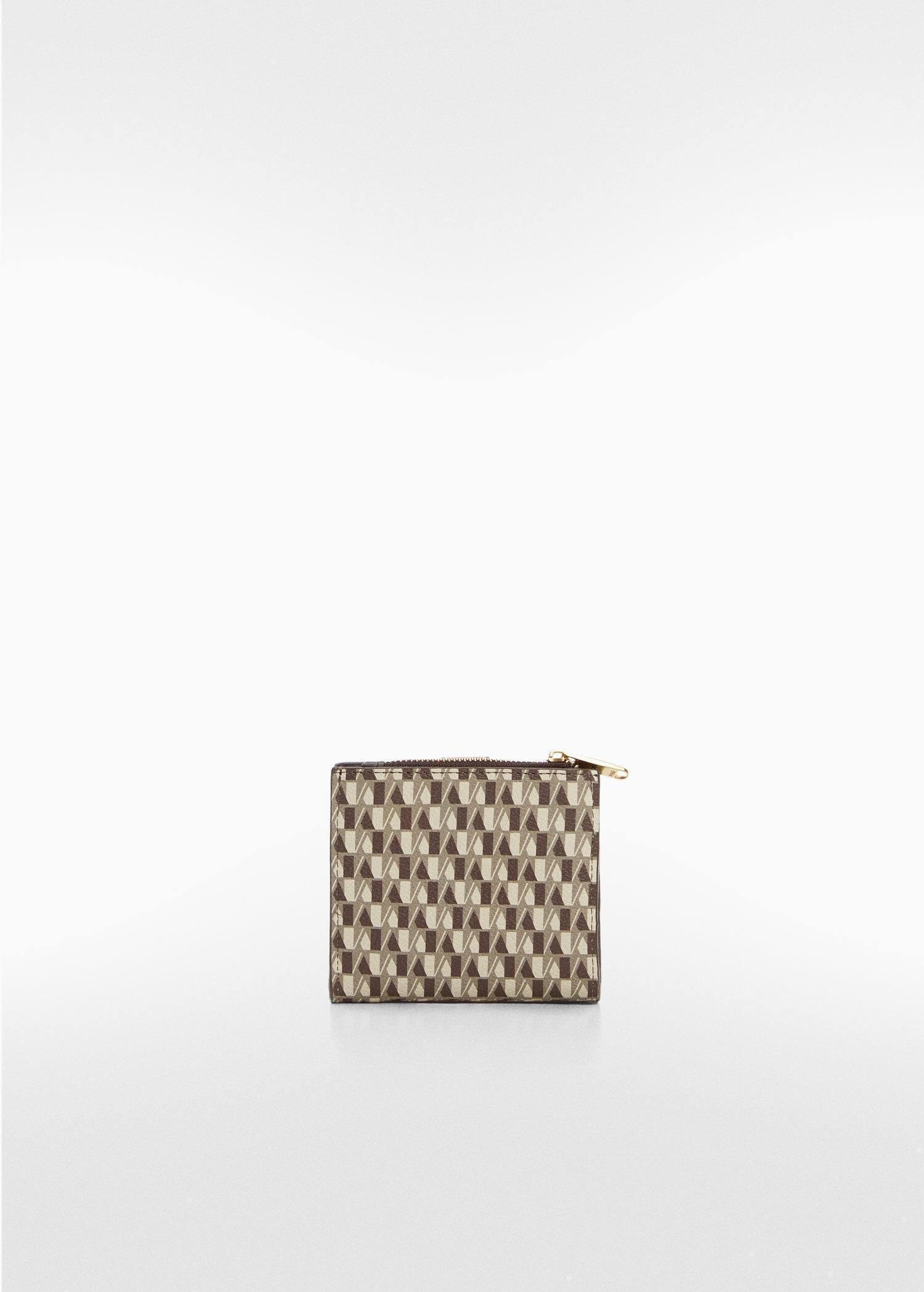 Brown Wallet With Printed Logo, , large image number 0