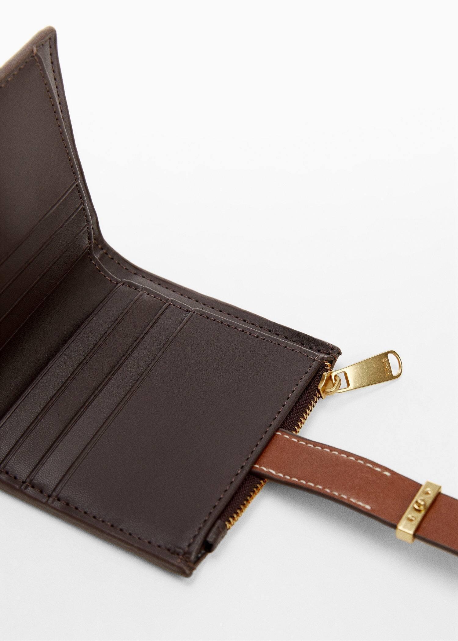 Brown Wallet With Printed Logo, , large image number 1