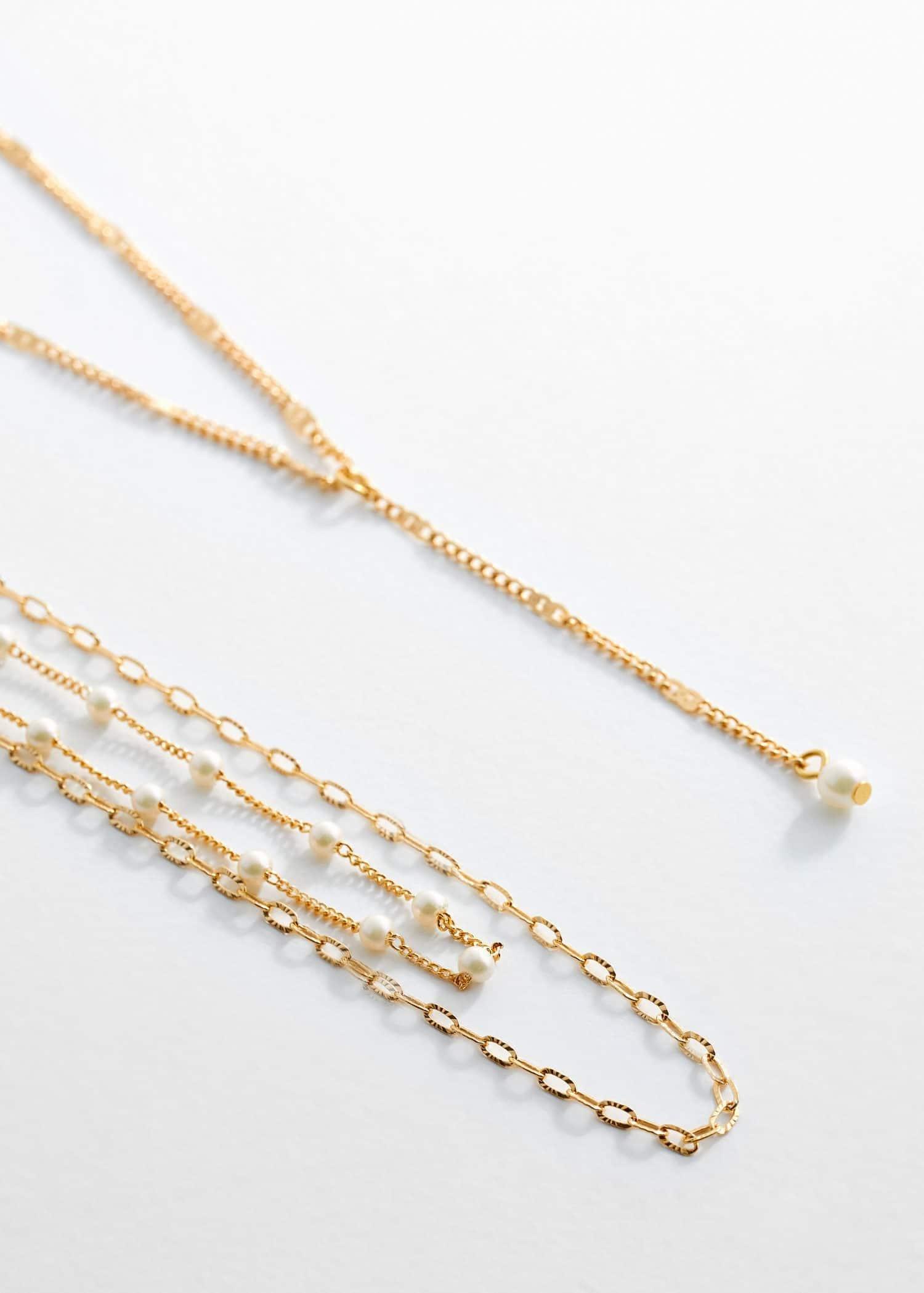 Gold Triple Length Necklace, , large image number 0