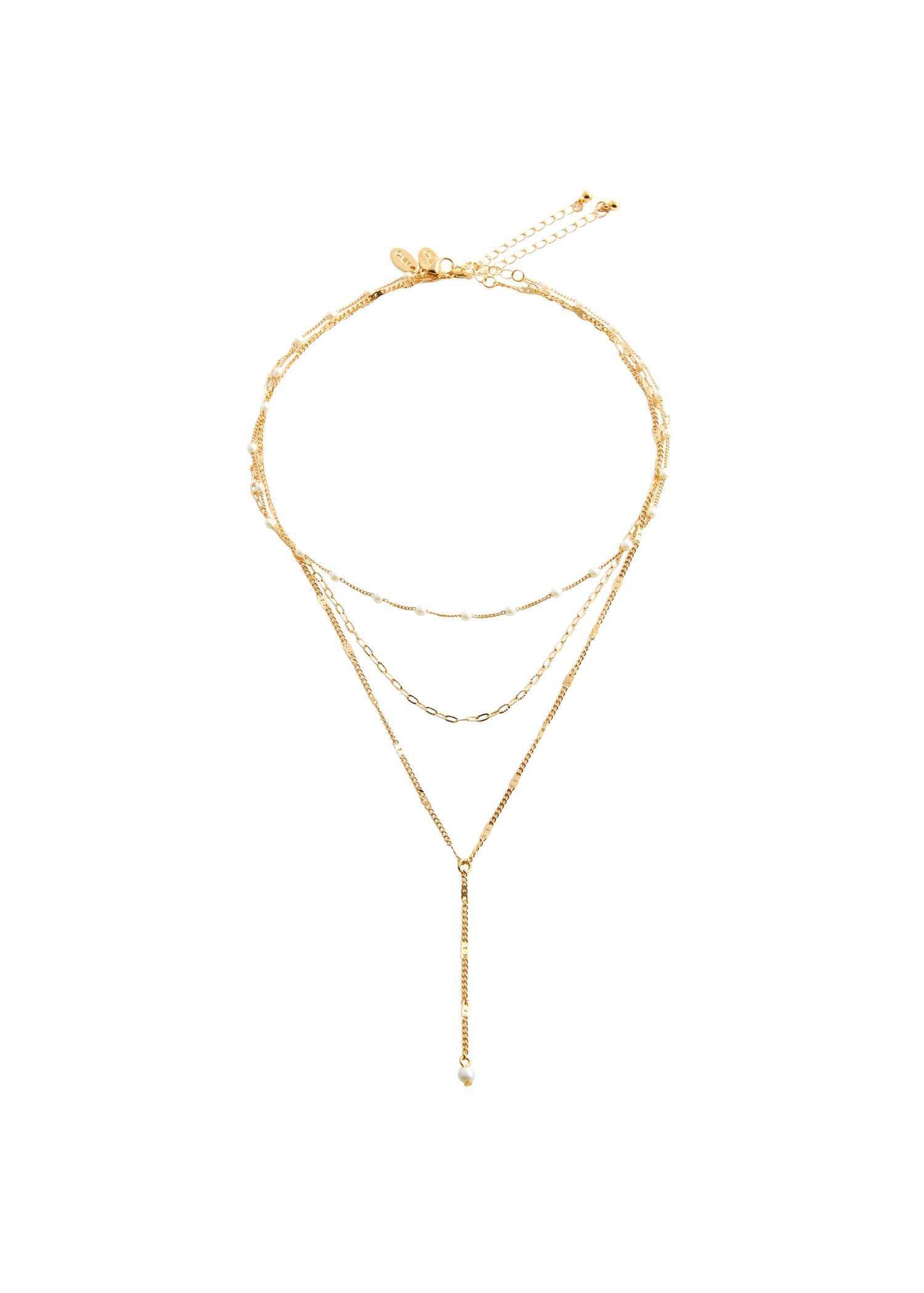 Gold Triple Length Necklace, , large image number 2