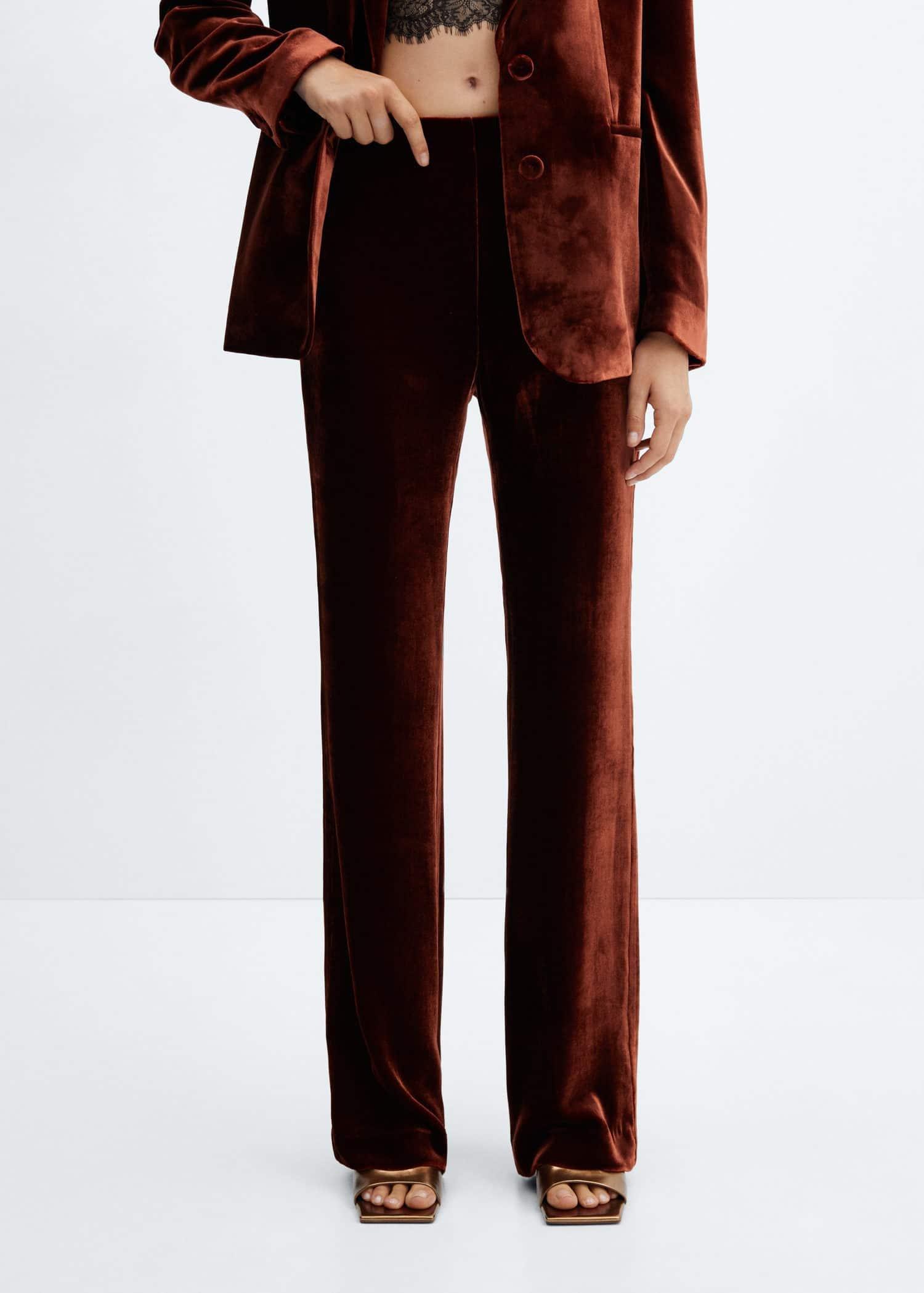 Orange velvet cheap suit