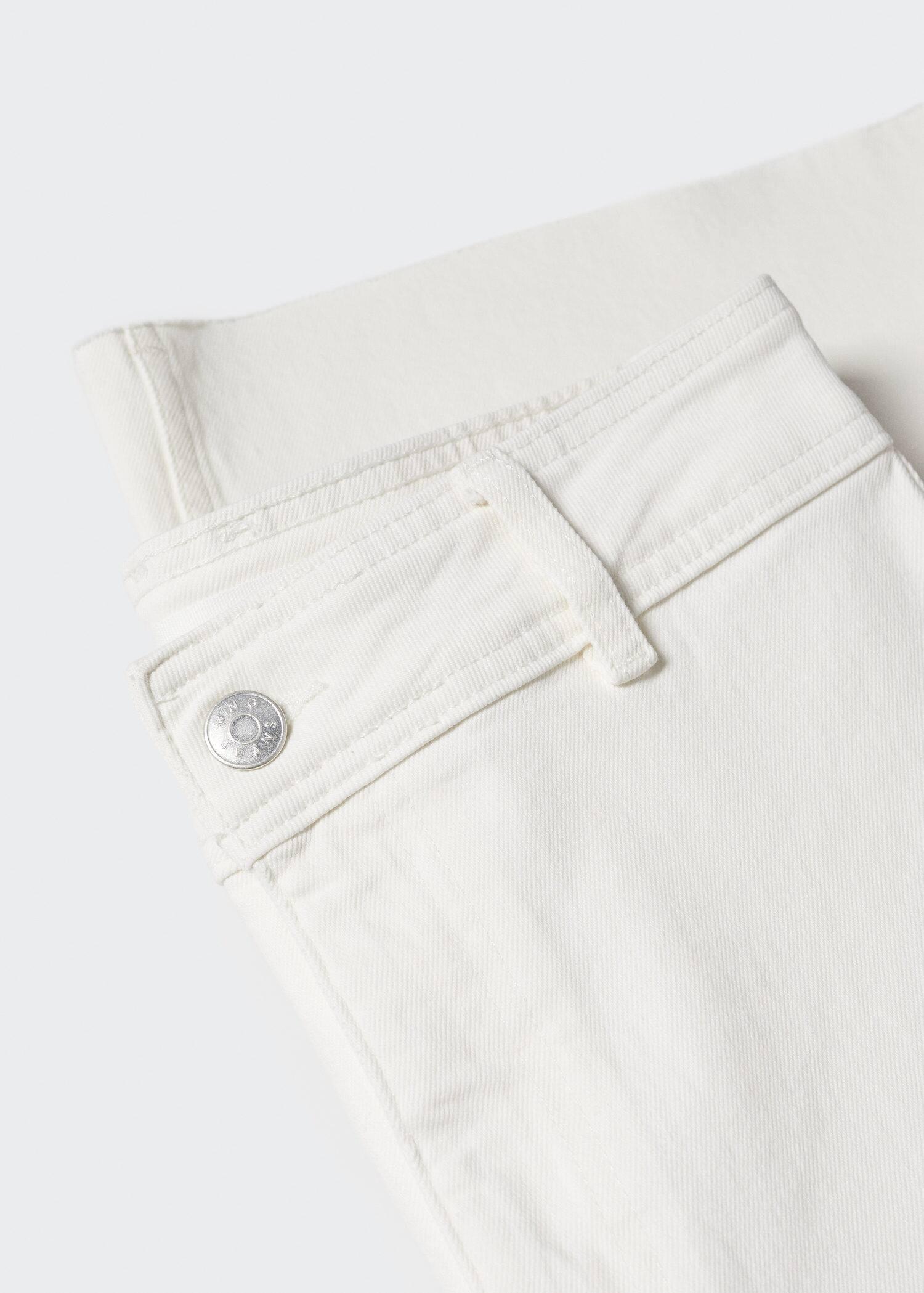 White Jeans Culotte High Waist, , large image number 7