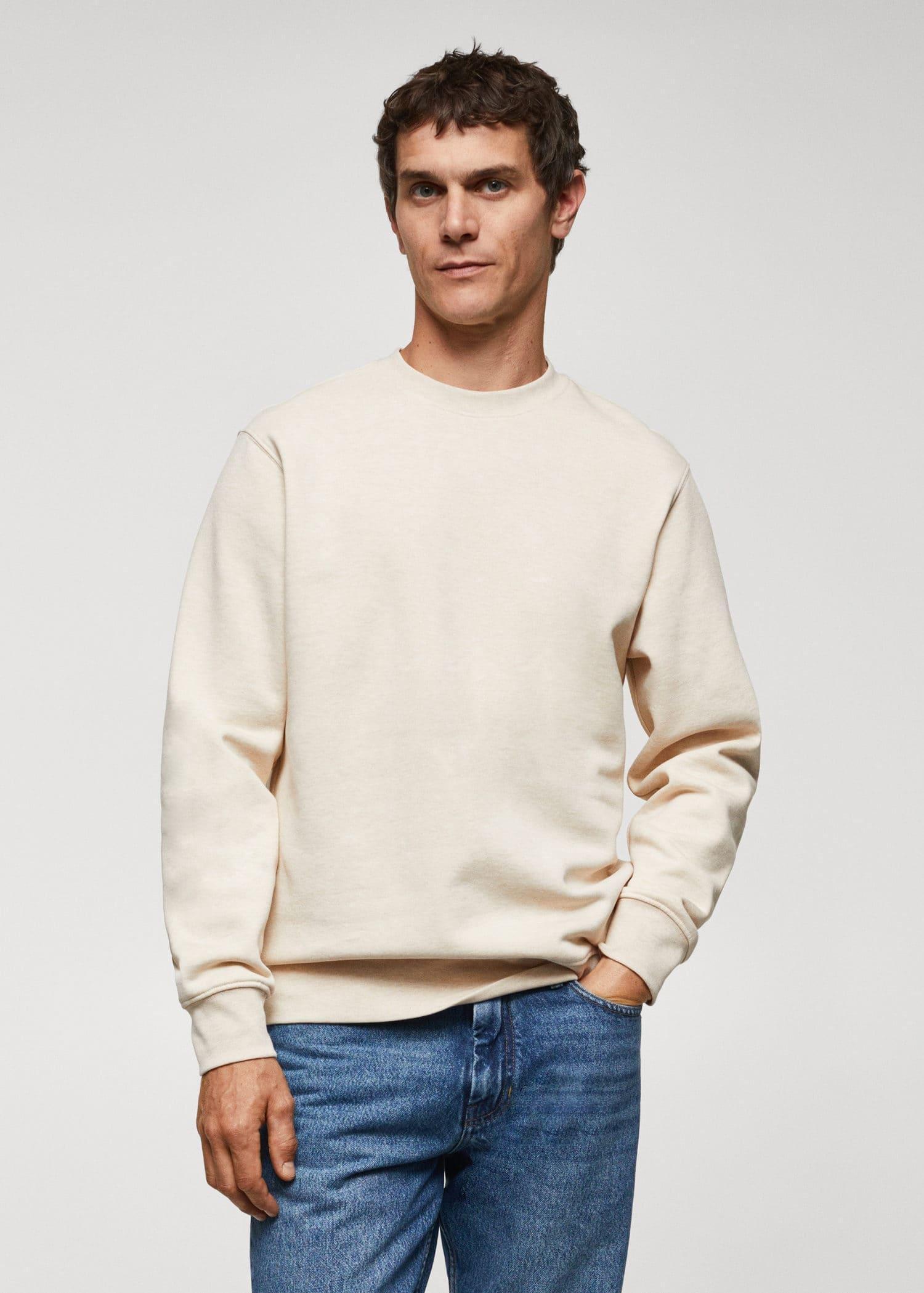 Mango Brown Lightweight Cotton Sweatshirt Azadea Lebanon