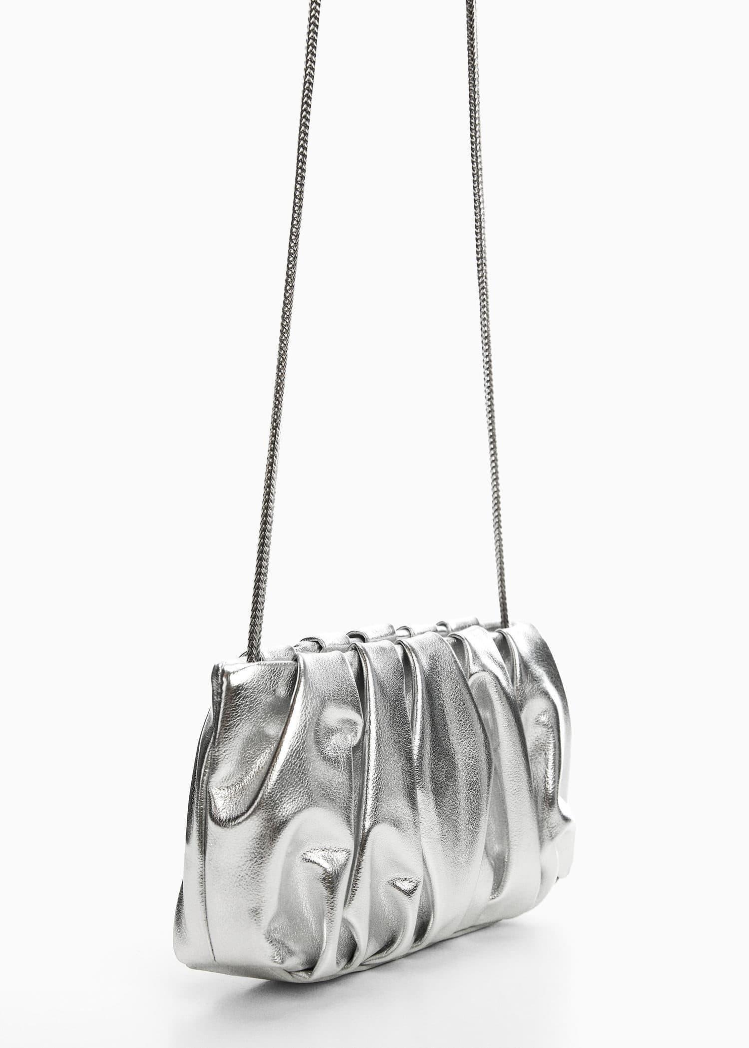 Mango Silver Quilted Chain Bag Azadea Lebanon