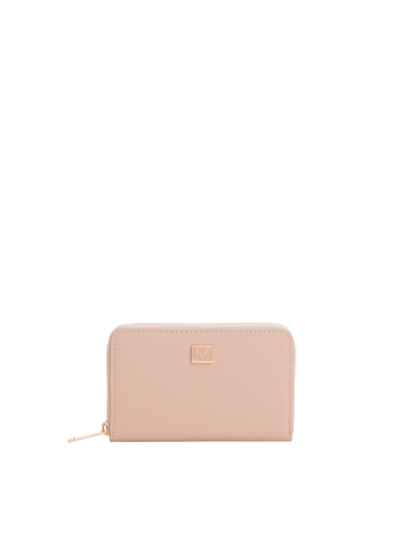 Mango Pink Saffiano Effect Wallet Azadea UAE