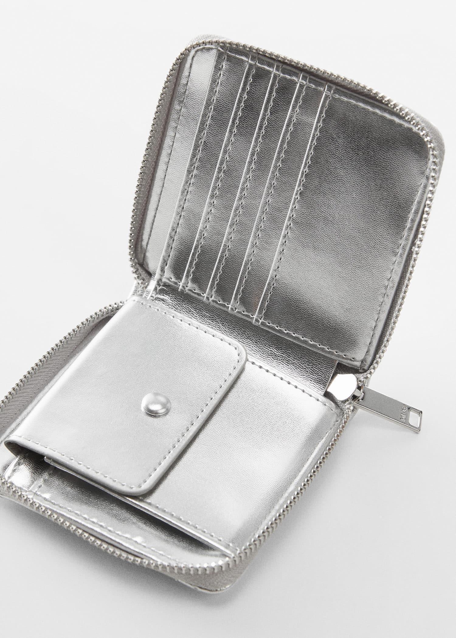 Mango Silver Quilted Purse Azadea UAE