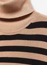 Mango - Brown Knitted Turtleneck Sweater