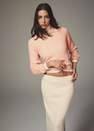 Mango - Pink Knitted Collared Sweater