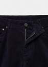 Mango - Navy Micro-Corduroy Slim-Fit Trousers