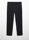 Mango - Black Stretch Super Slim Suit Trousers