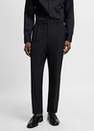 Mango - Black Regular Fit Suit Trousers