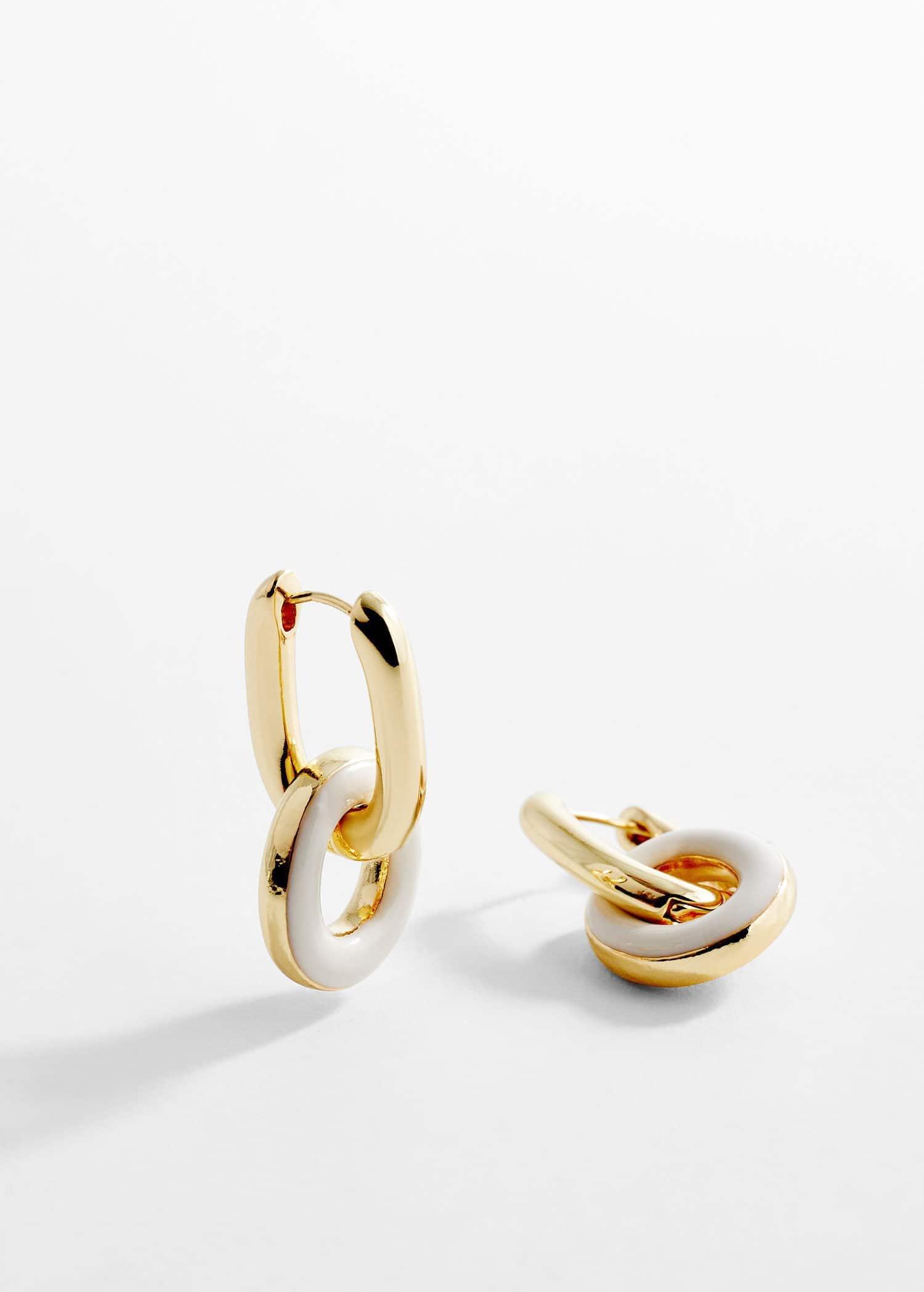 Gold Mixed Hoop Earrings, , large image number 1