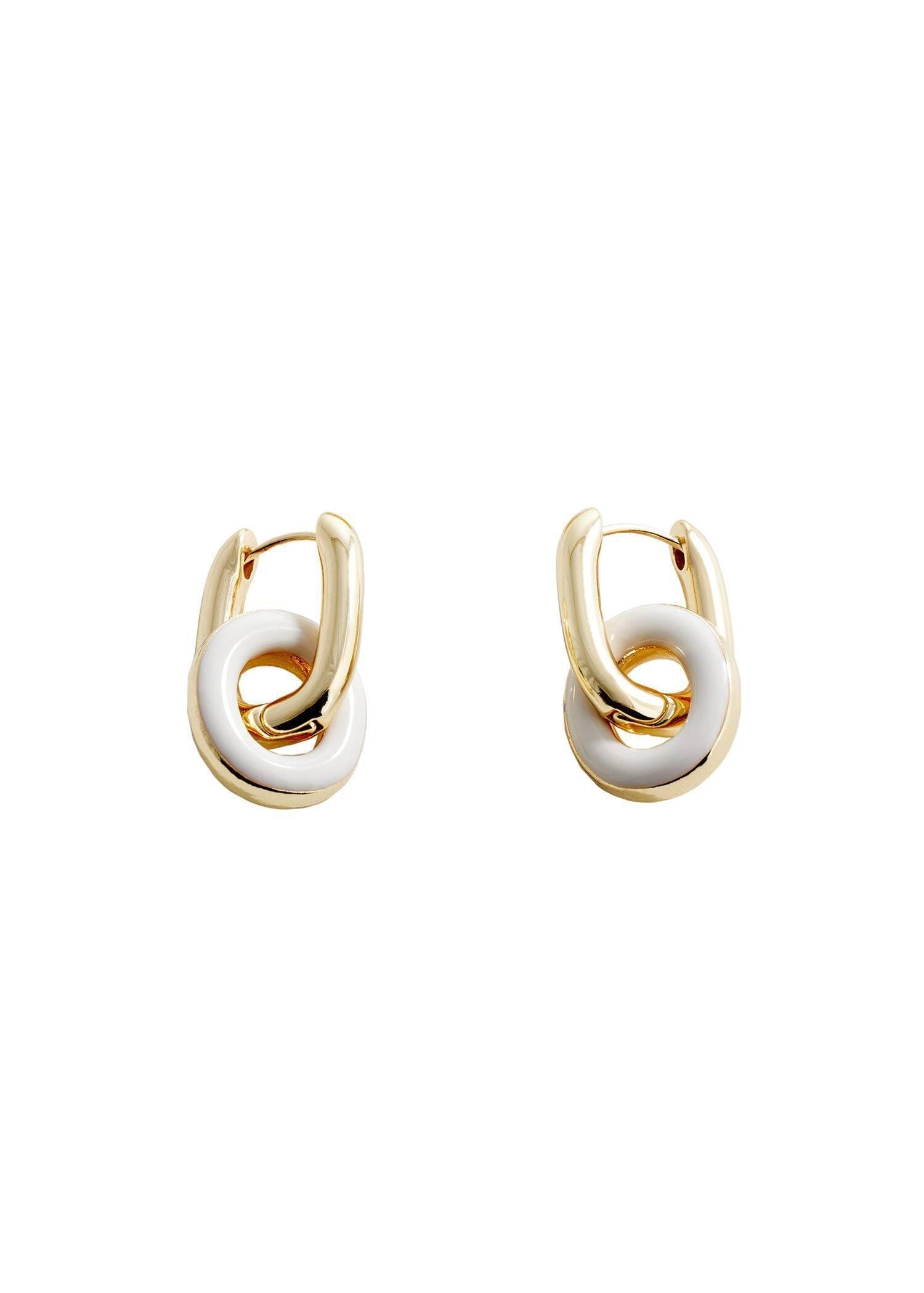 Gold Mixed Hoop Earrings, , large image number 3